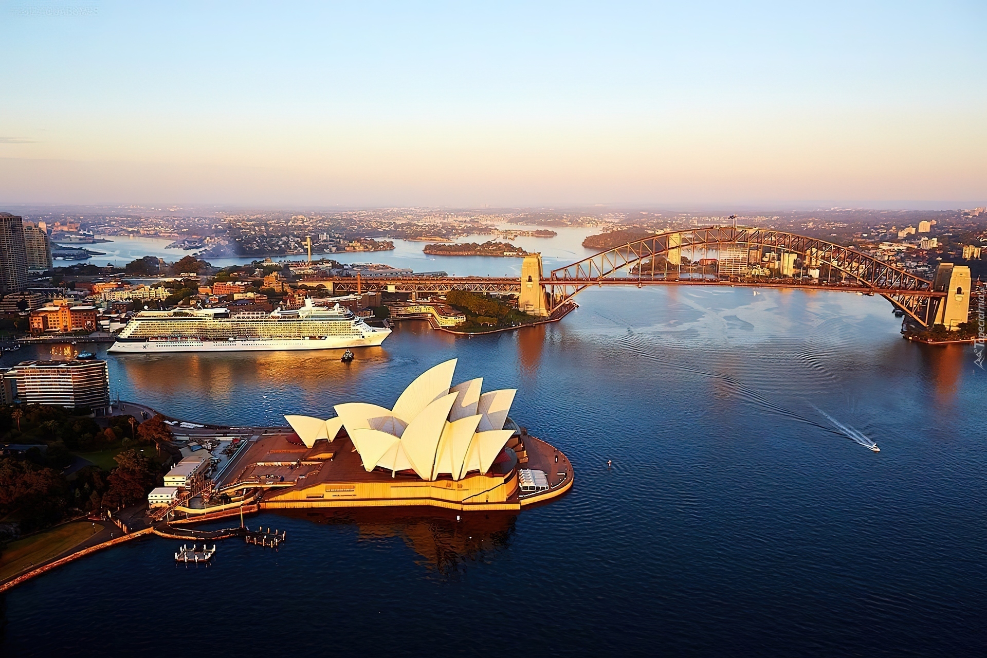 Australia, Sydney, Sydney Opera House, Zatoka, Most
