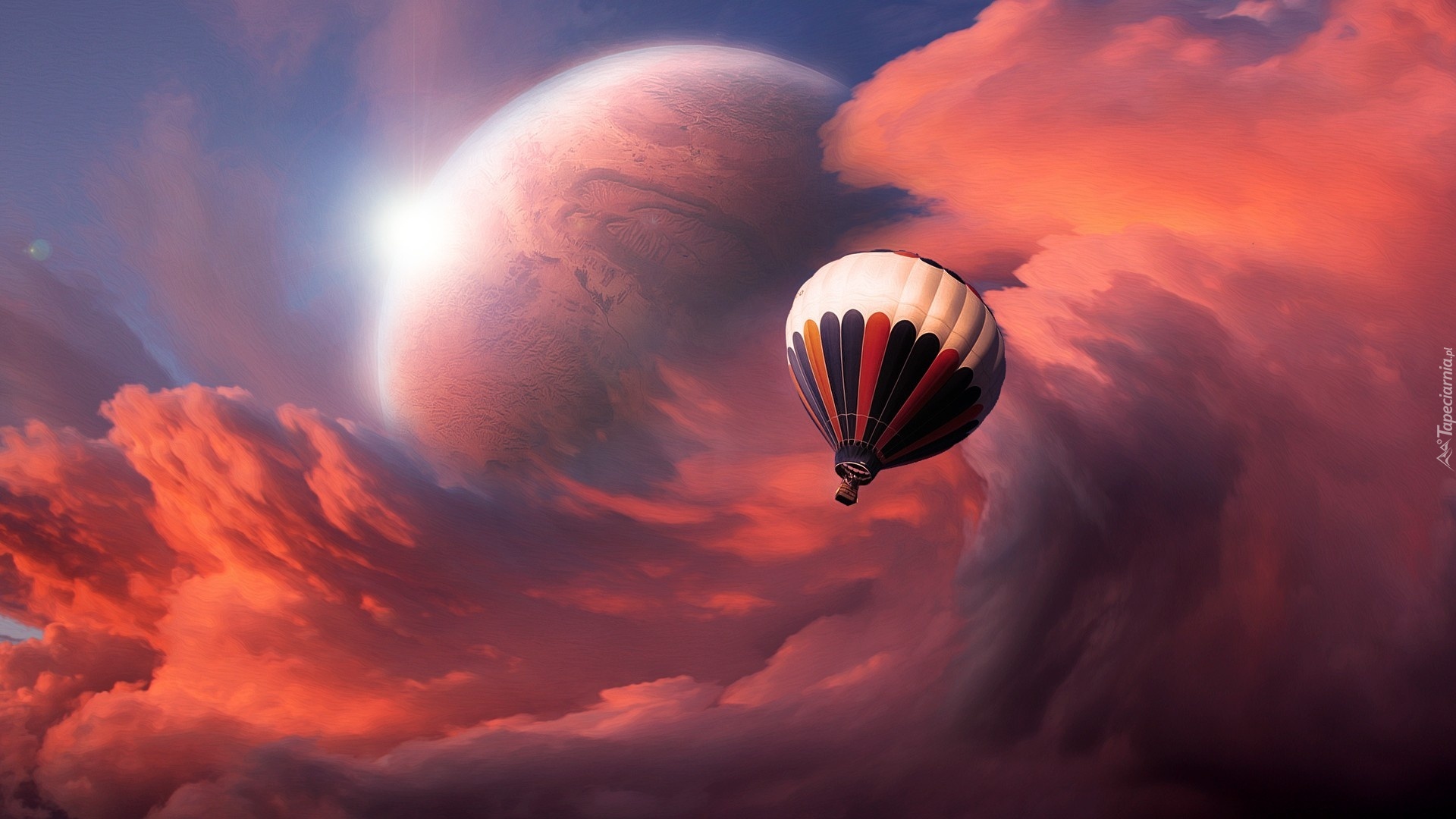 Balon, Chmury, Planeta