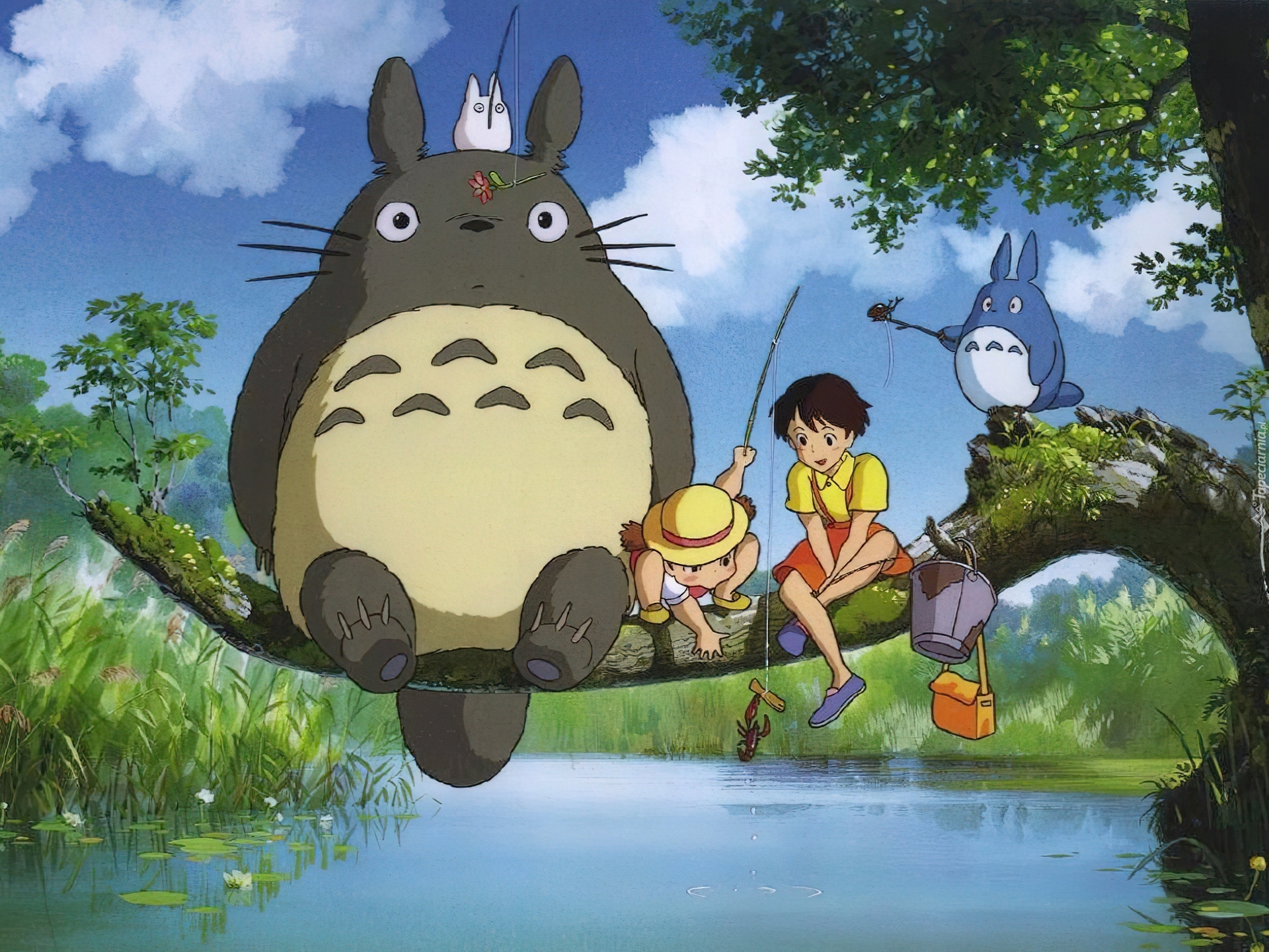 My Neighbour Totoro, jezioro, wiaderko