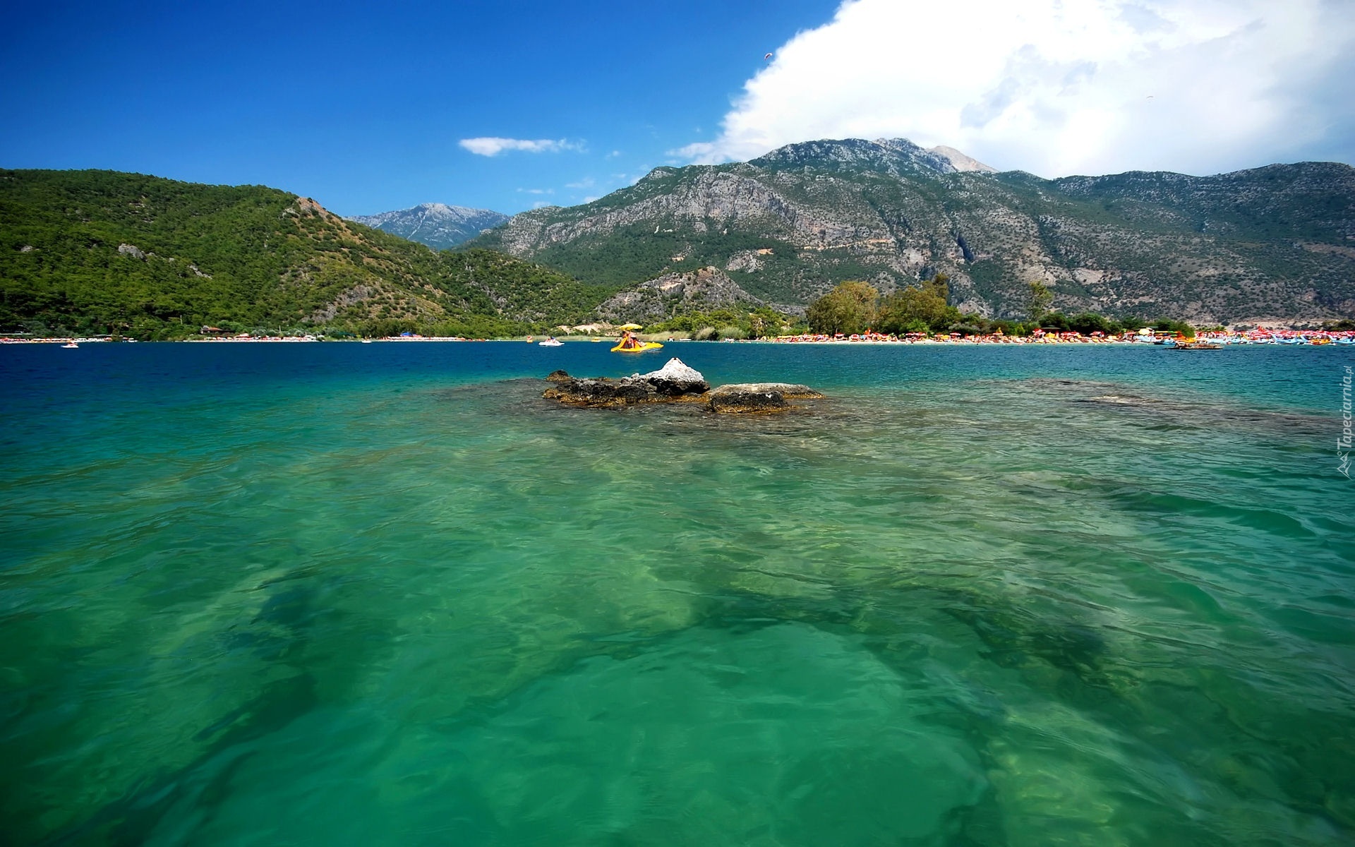 Turcja, Oludeniz, Błękitna Laguna, Góry, Morze