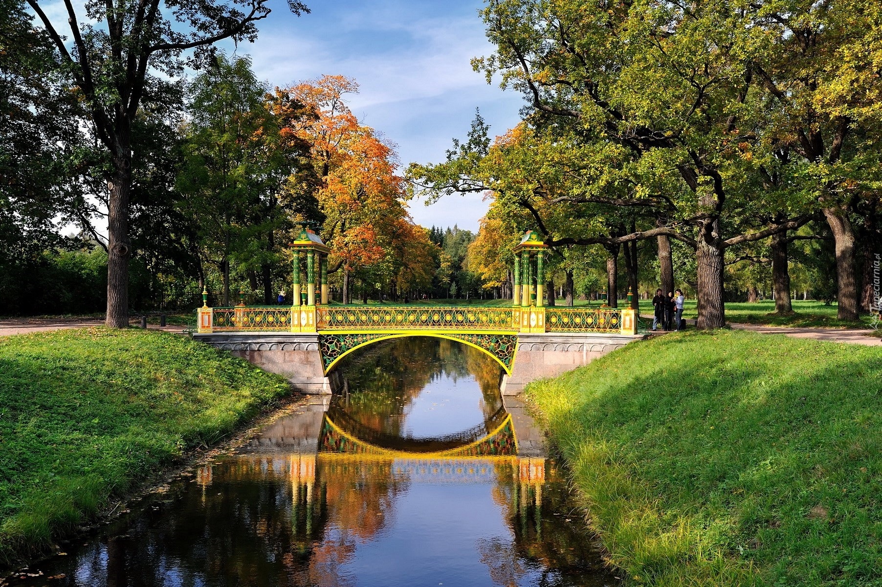 Park, Rzeczka, Most