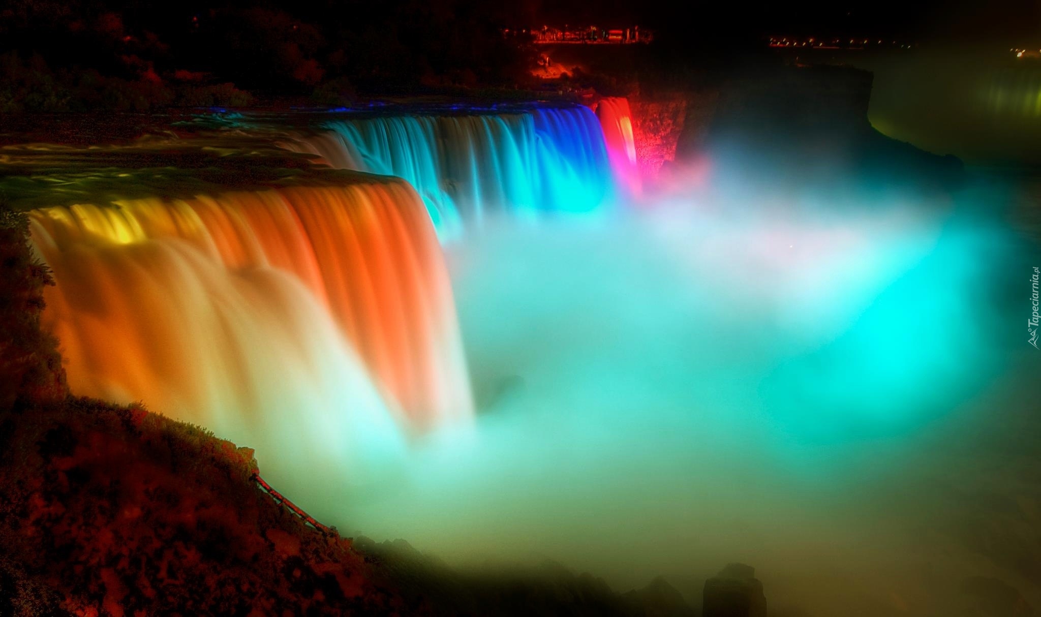 Wodospad, Niagara, Iluminacje