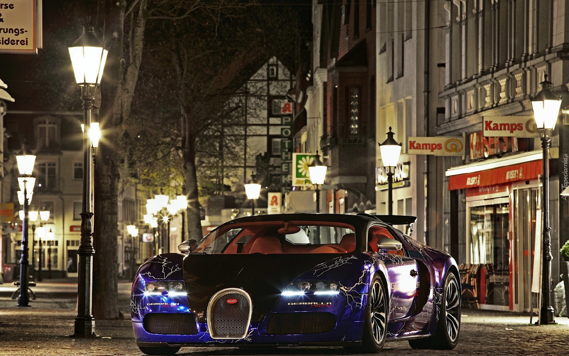 Bugatti Veyron, Miasto, Noc