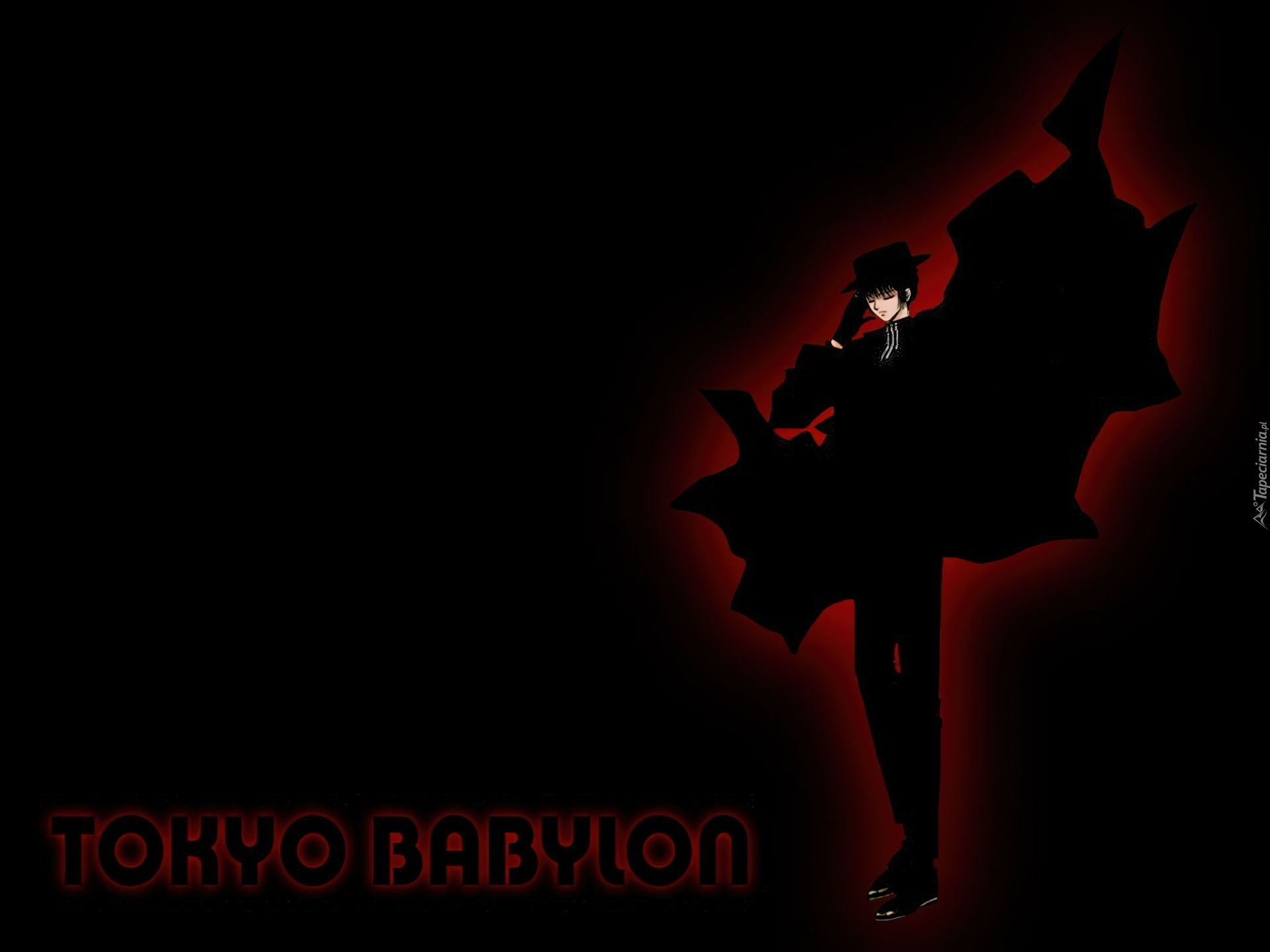 Tokyo Babylon, czarny strój, mężczyzna