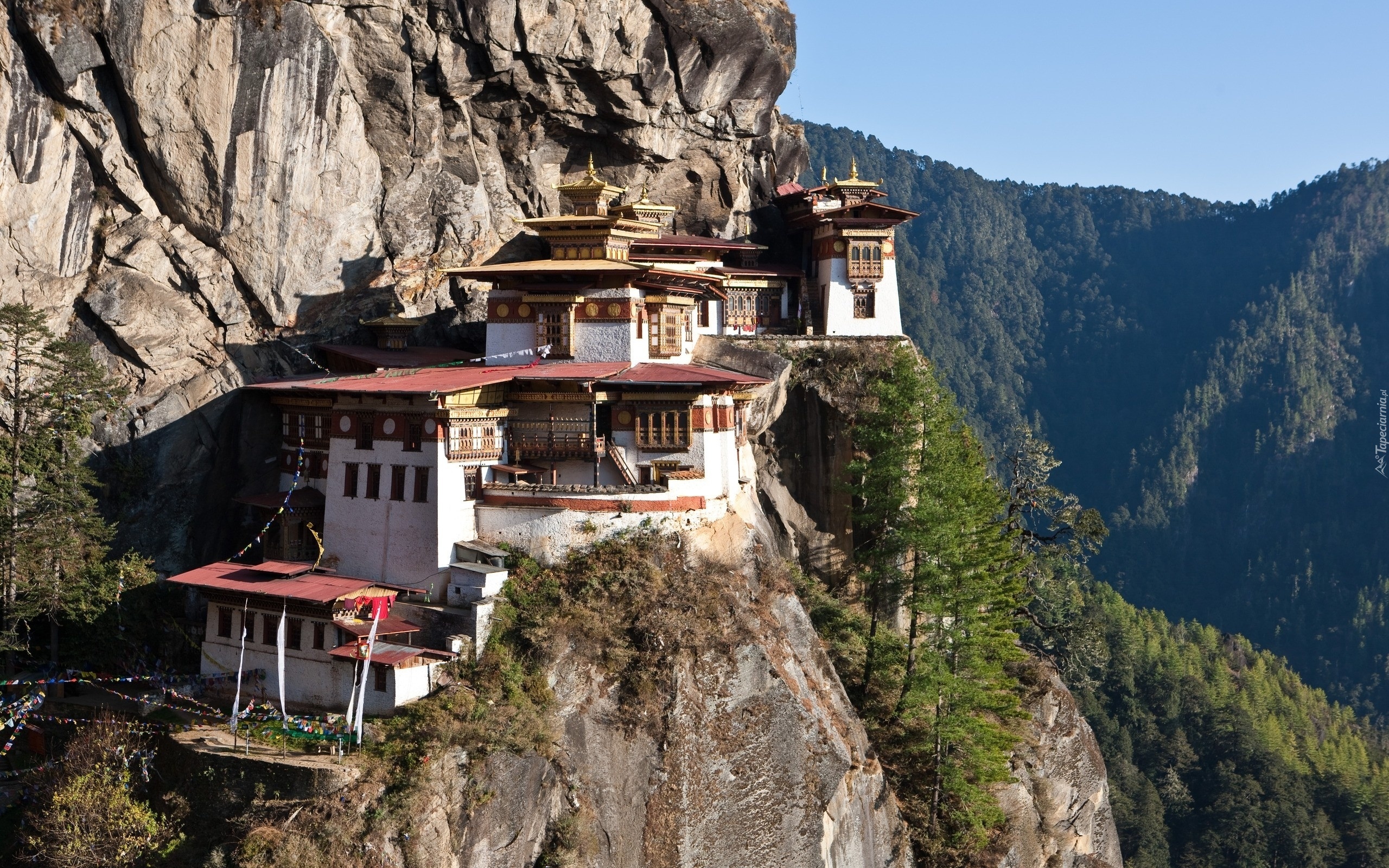Bhutan, Himalaje, Buddyjska, Świątynia, Paro Taktsang