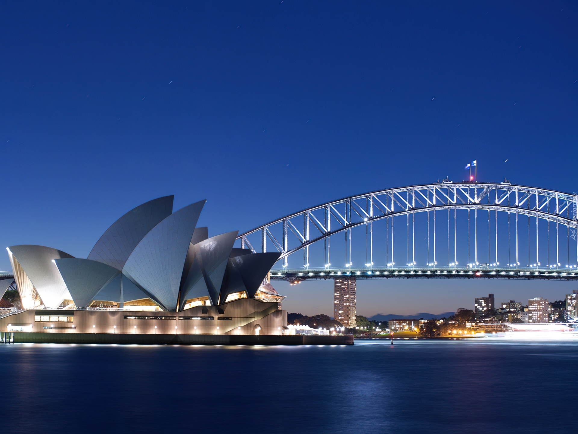 Australia, Sydney, Zatoka Port Jackson, Most Sydney Harbour Bridge, Sydney Opera House