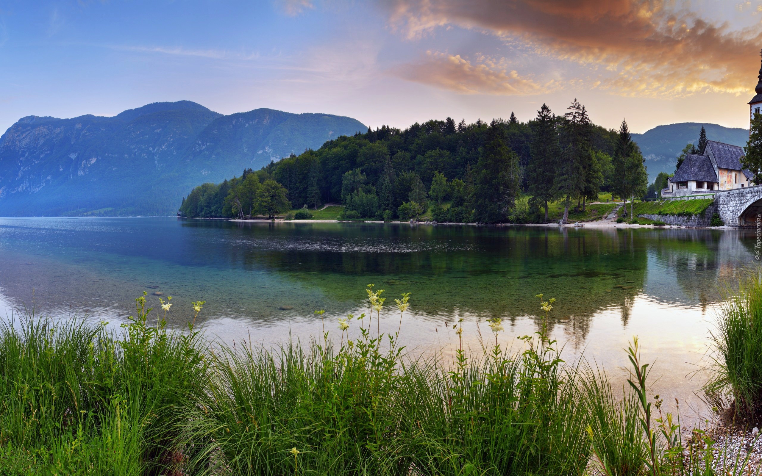 Góry, Jezioro, Las, Dom