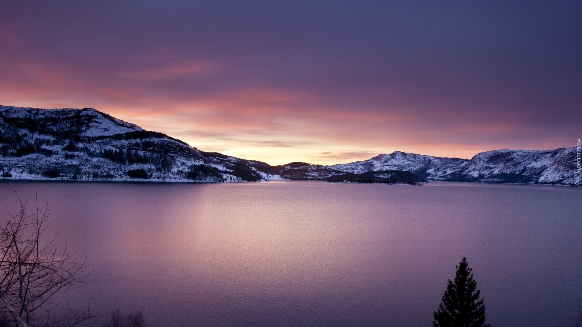 Jezioro, Góry, Norwegia
