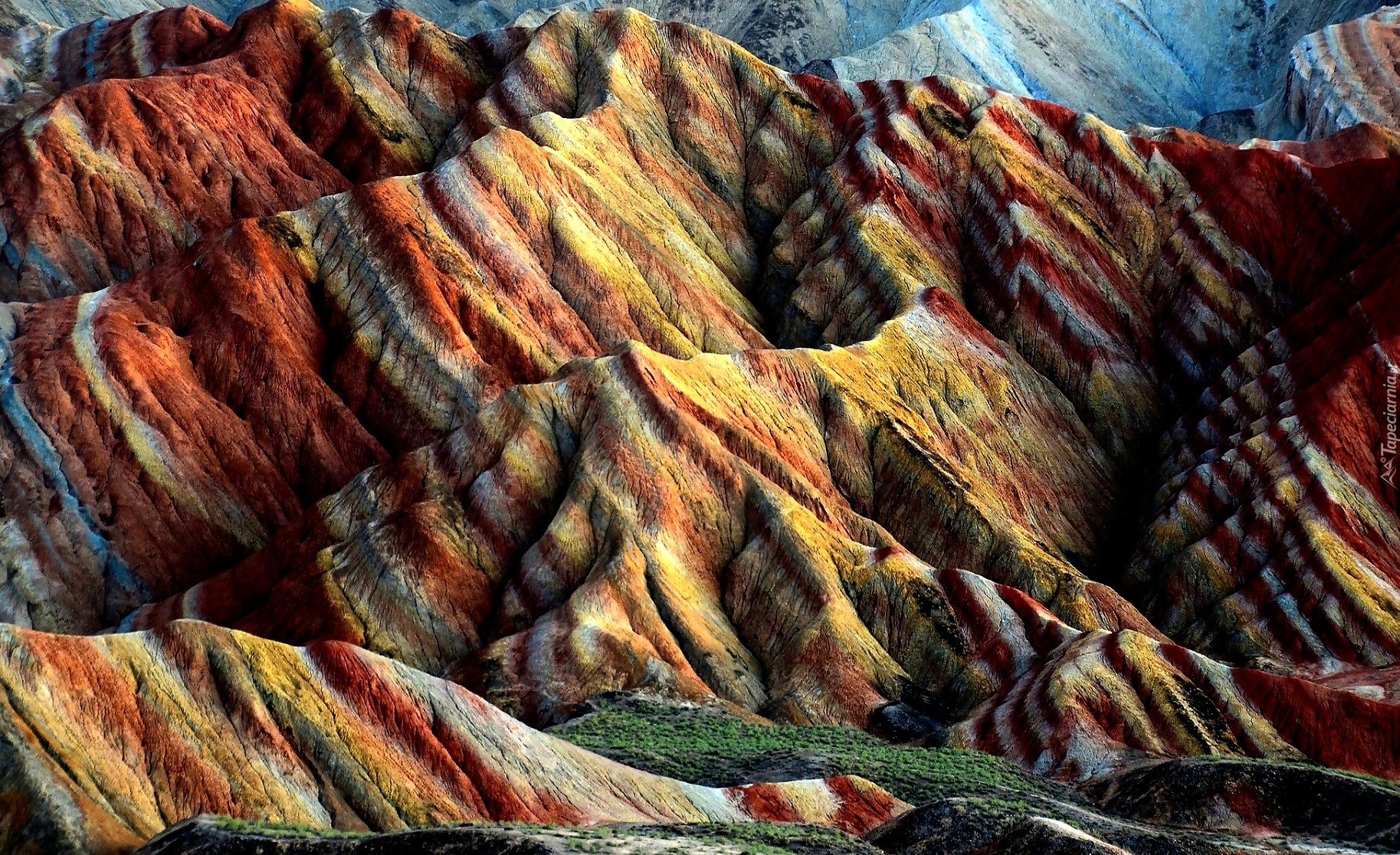 Kolorowe, Góry, Zhangye, Danxia