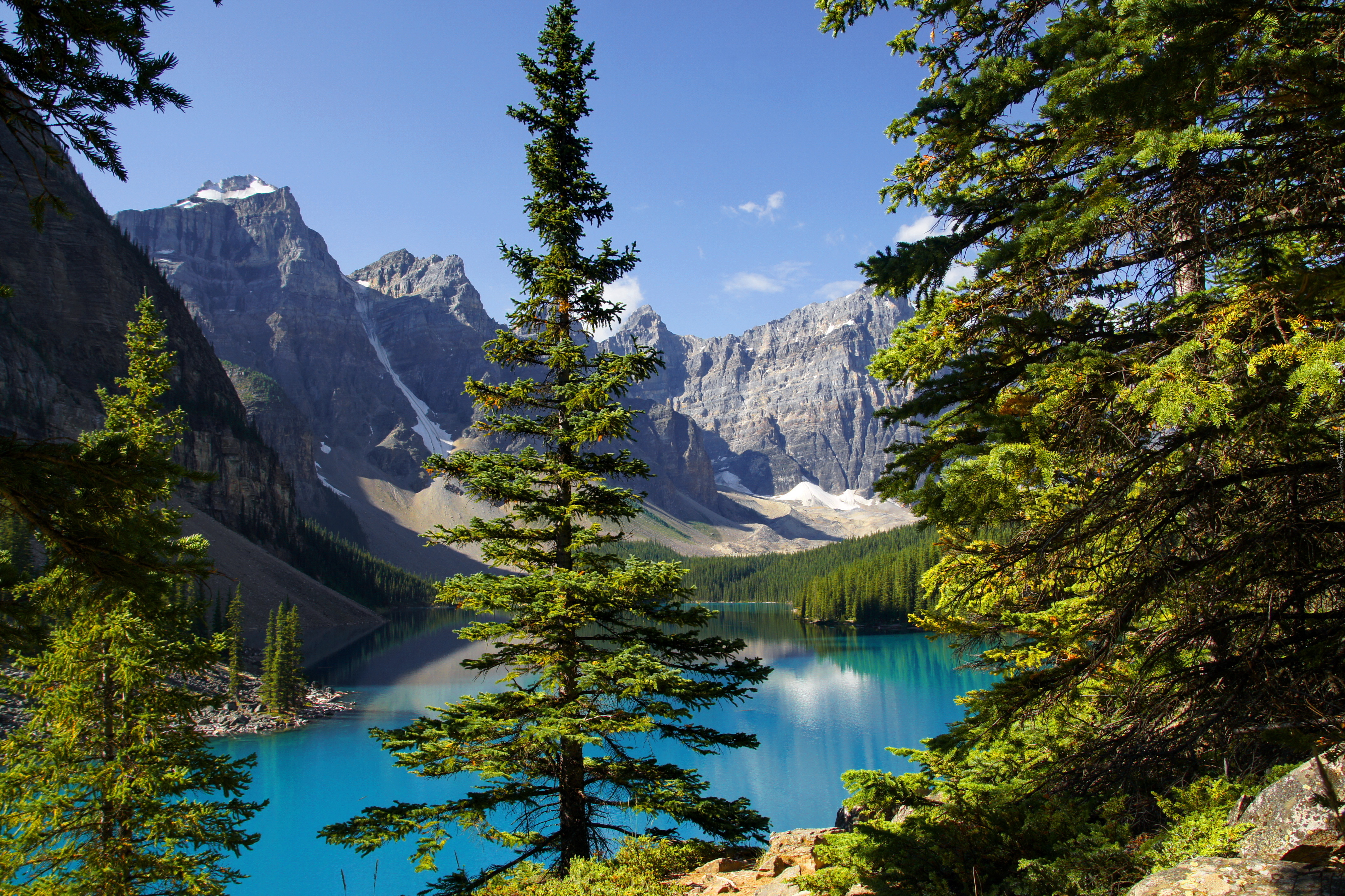 Góry, Lady, Jezioro, Kanada