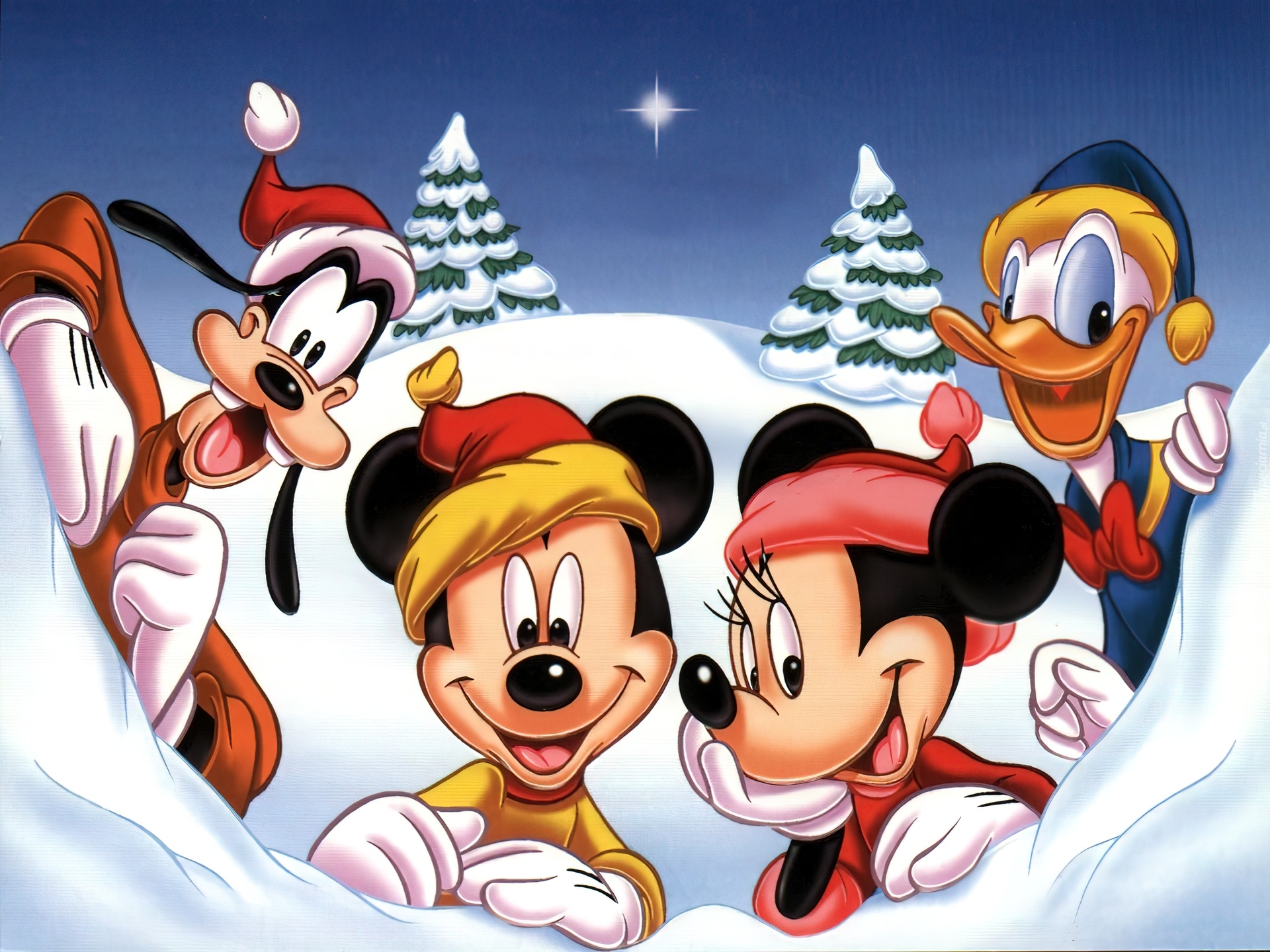 Myszka Miki, Kaczor Donald, Goofy