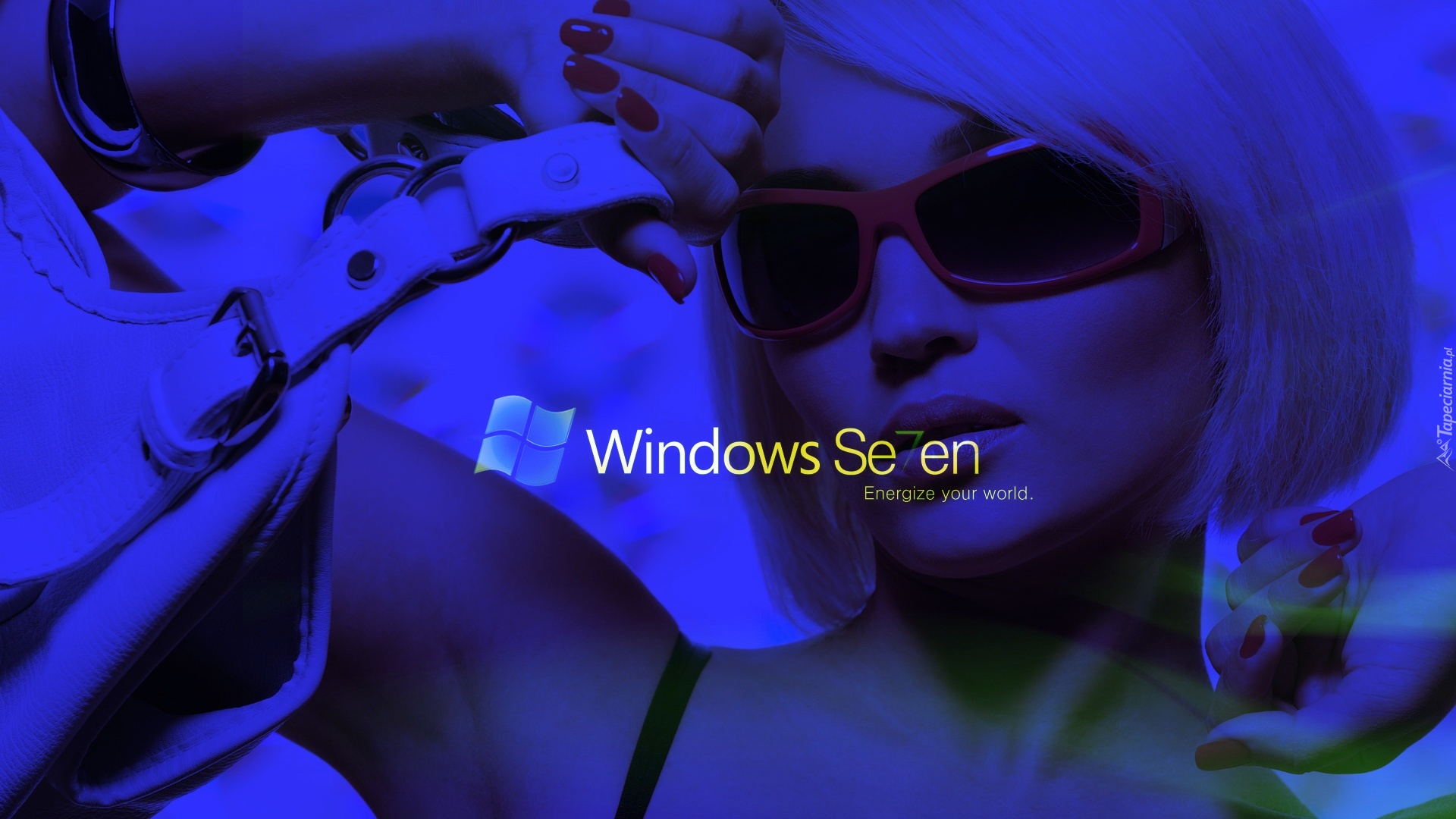 Kobieta, Logo, Windows 7