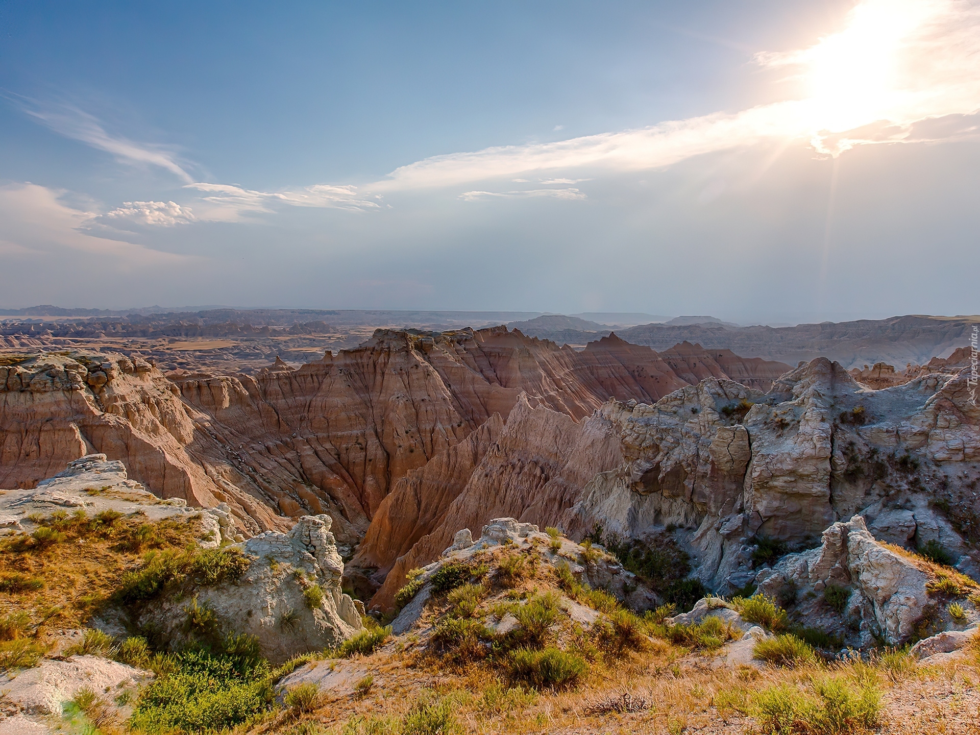 Stany Zjednoczone, Stan Dakota Południowa, Park Narodowy Badlands, Skały