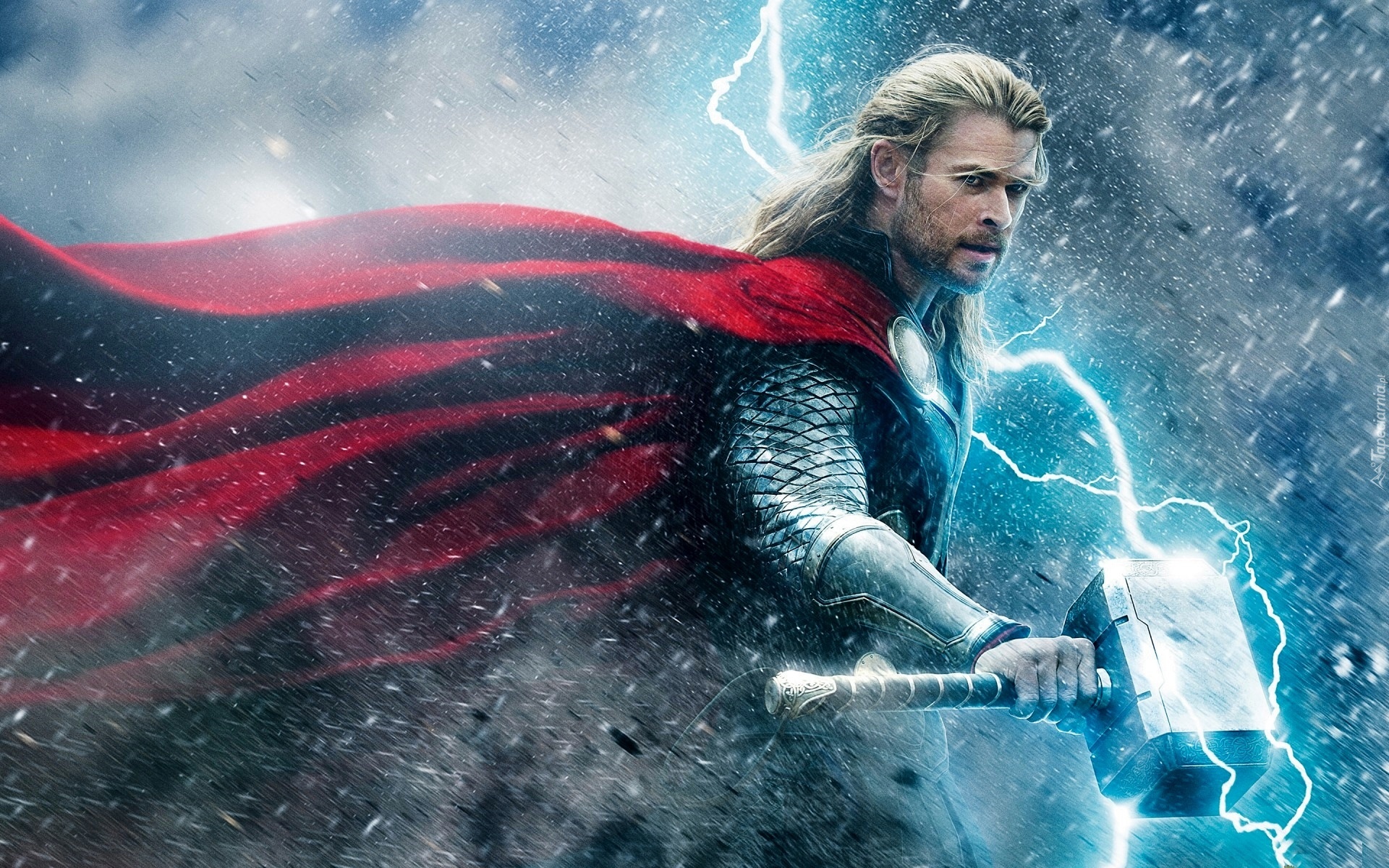 Thor, Mroczny Świat, Chris Hemsworth, Piorun