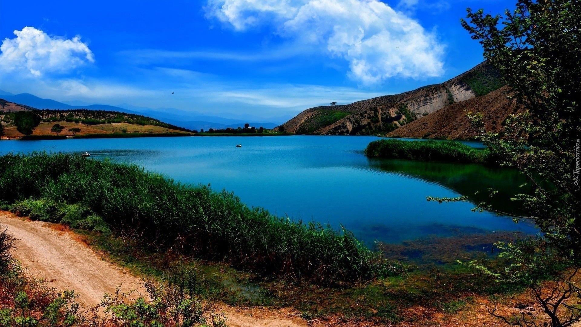 Jezioro, Góry, Valasht, Iran