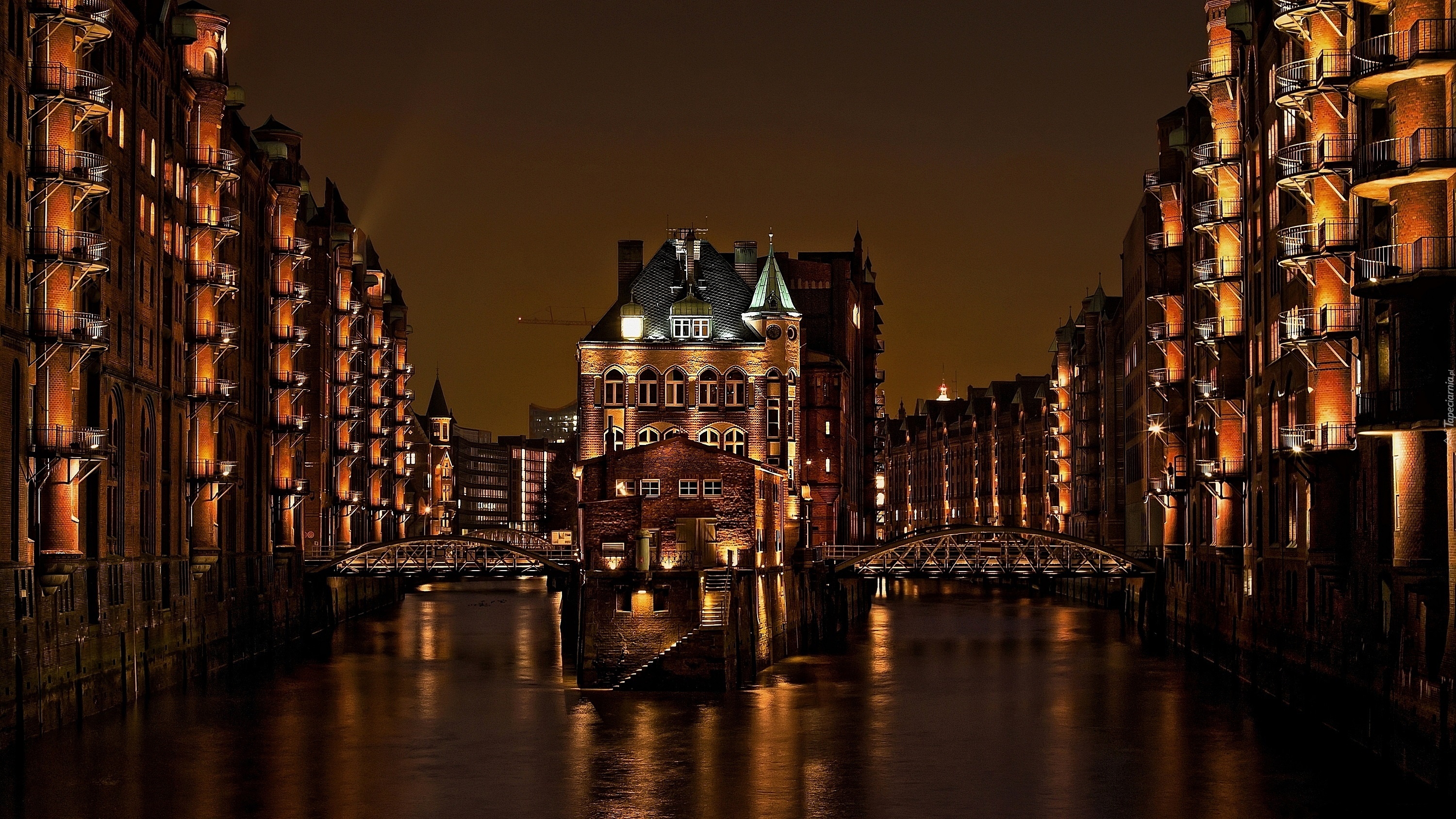 Hamburg, Niemcy, Most, Rzeka