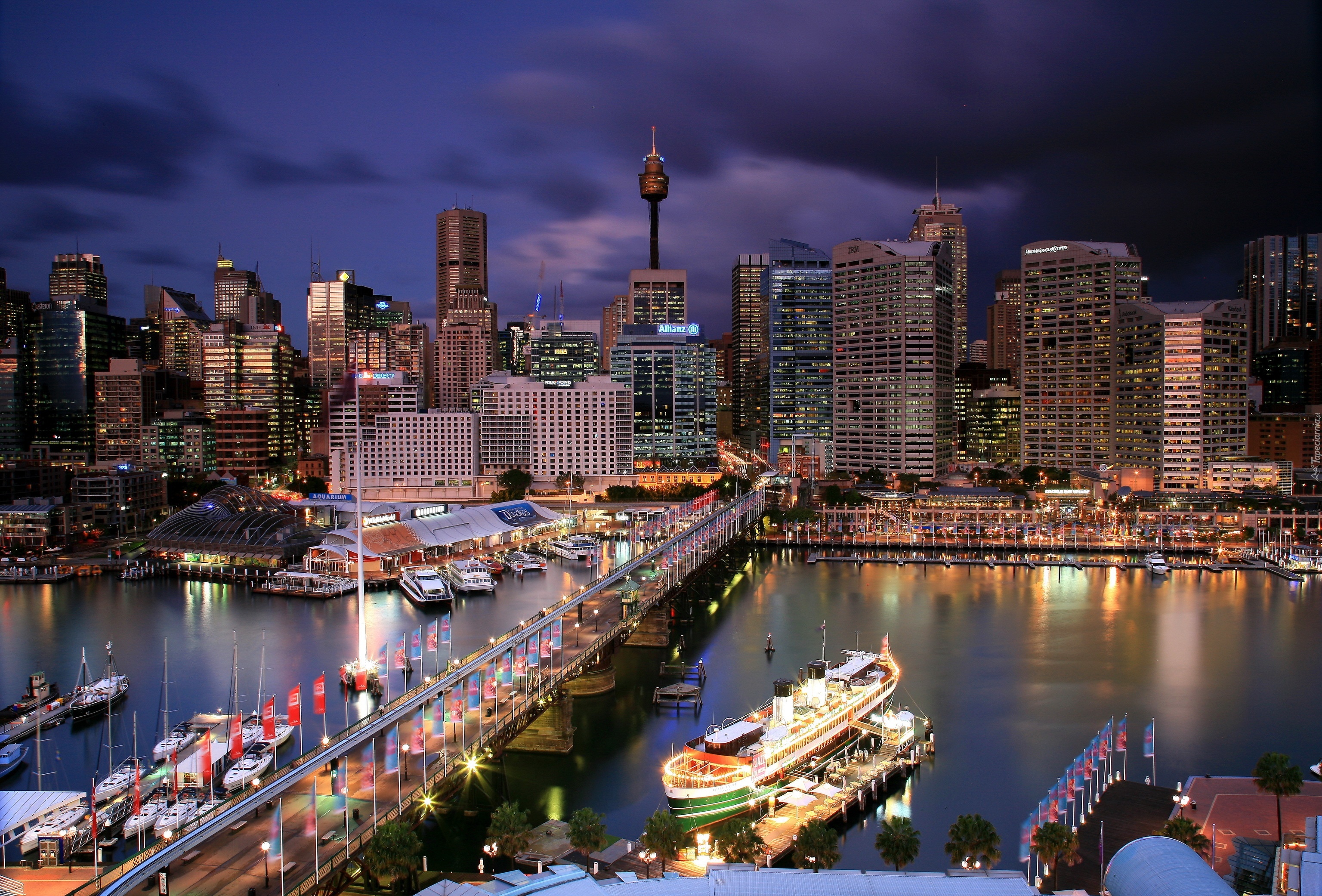 Sydney, Australia, Wieżowce, Most, Rzeka
