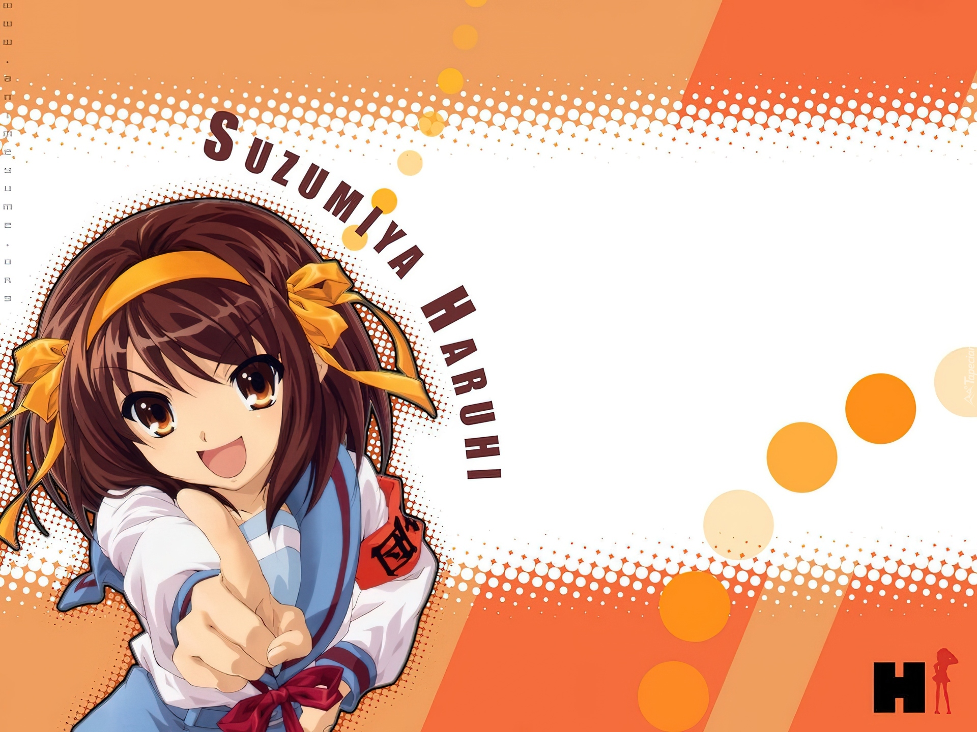 Suzumiya Haruhi No Yuuutsu, dziewczyna, duże oczy