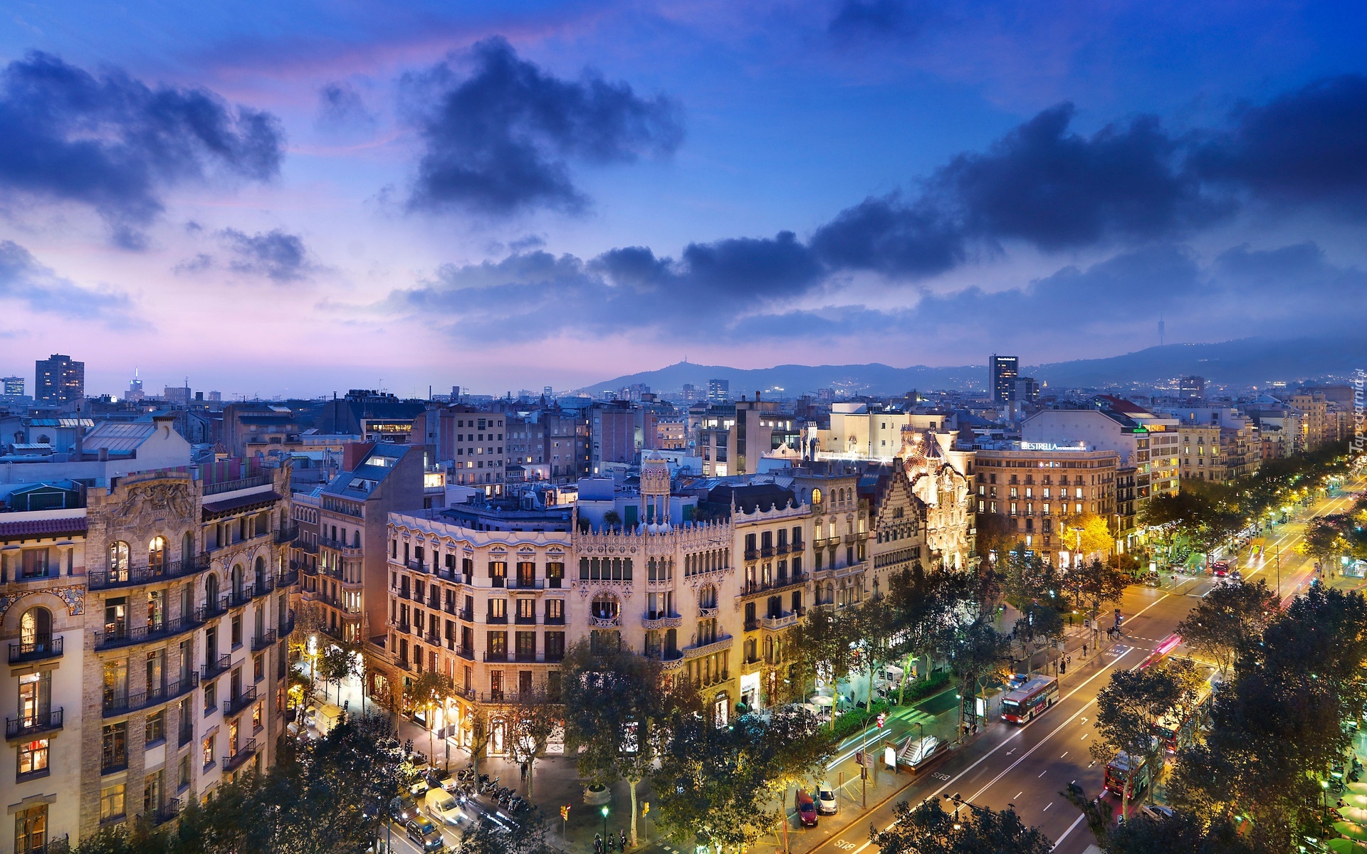 Barcelona, Hiszpania, Panorama, Miasta