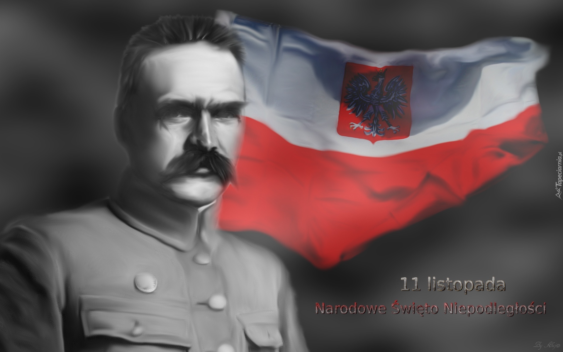 Józef Piłsudski, Flaga, Polska