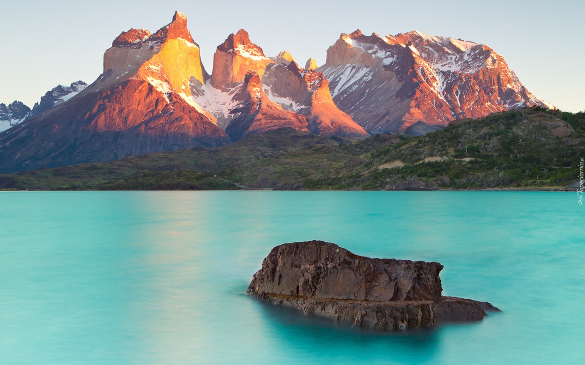 Chile, Patagonia, Park Narodowy Torres del Paine, Jezioro, Góry, Kordyliery, Masyw, Torres del Paine