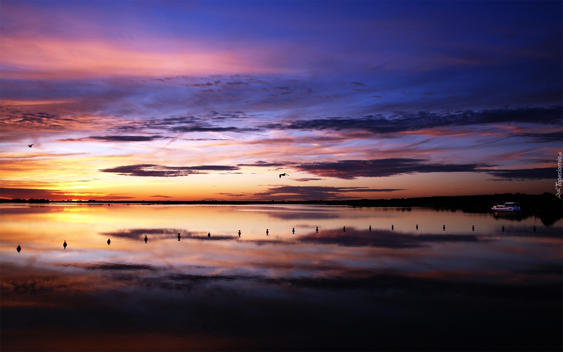 Plaża, Morze, Zmierzch