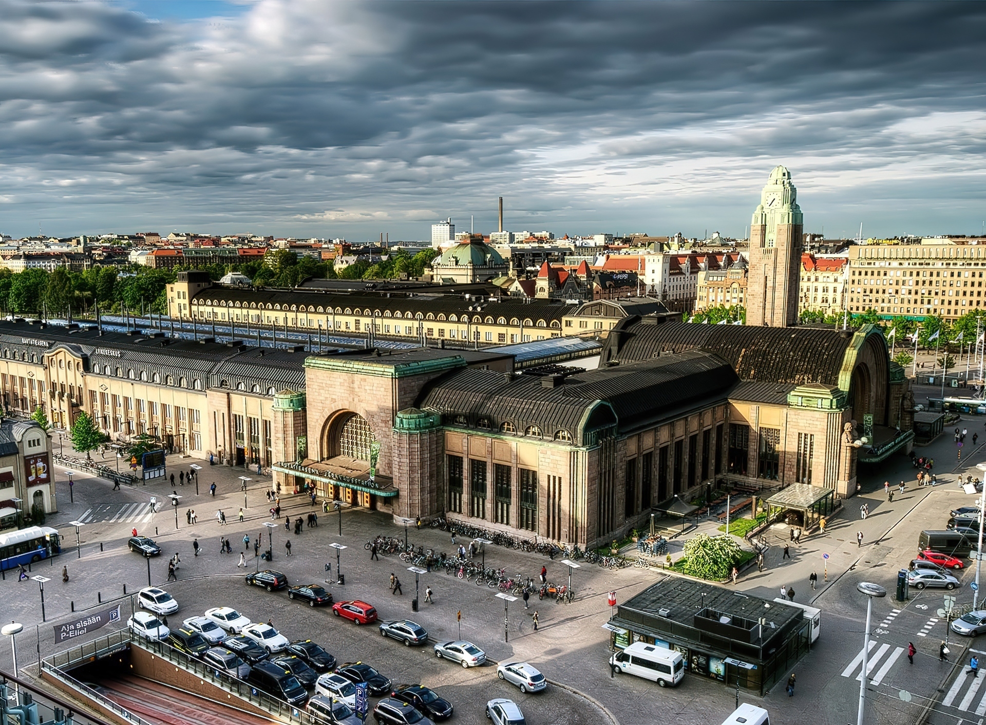 Finlandia, Helsinki, Miasto, Dworzec