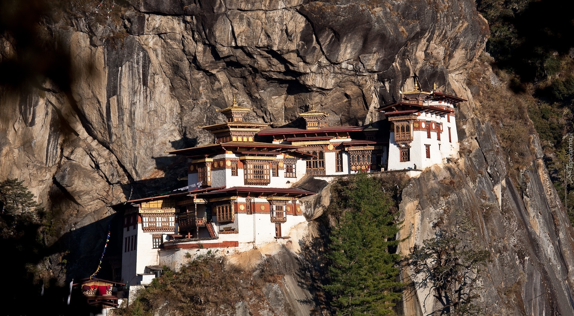Bhutan, Skały, Świątynia, Paro Taktsang