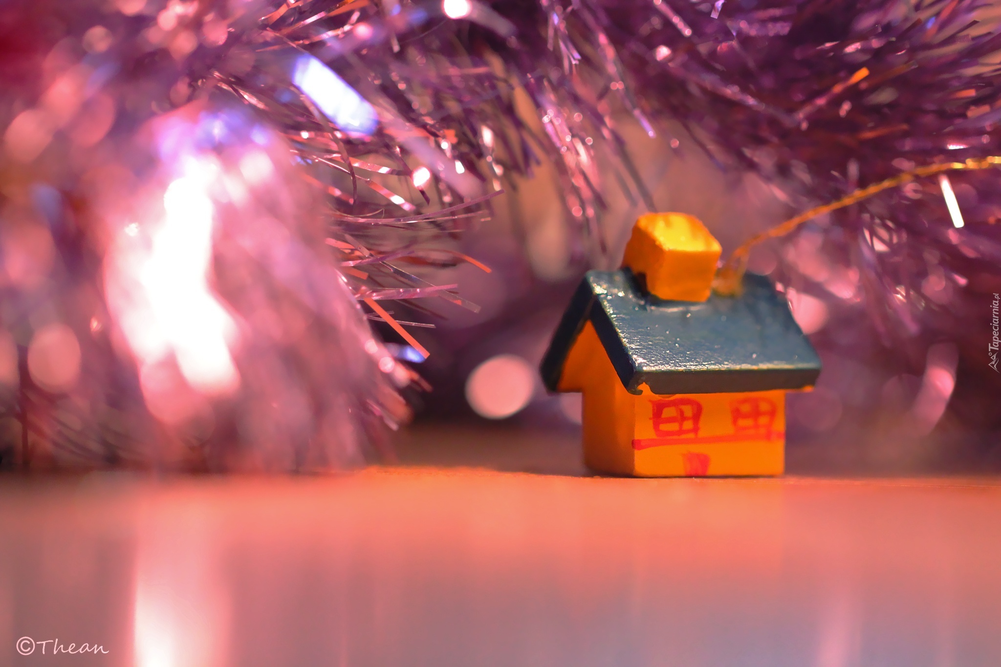 Ozdoba, Świąteczna, Drewniany, Domek, Boże Narodzenie