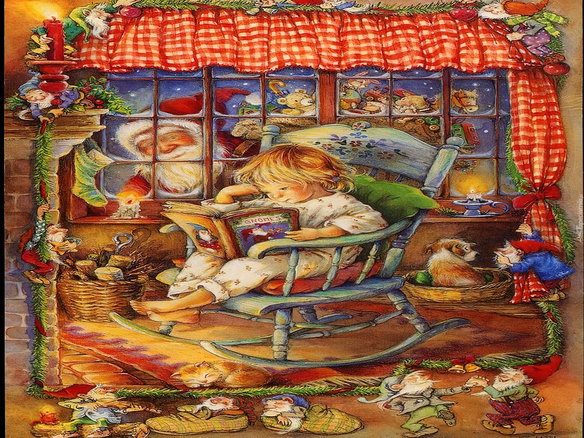 Boże Narodzenie,dziecko , krasnale