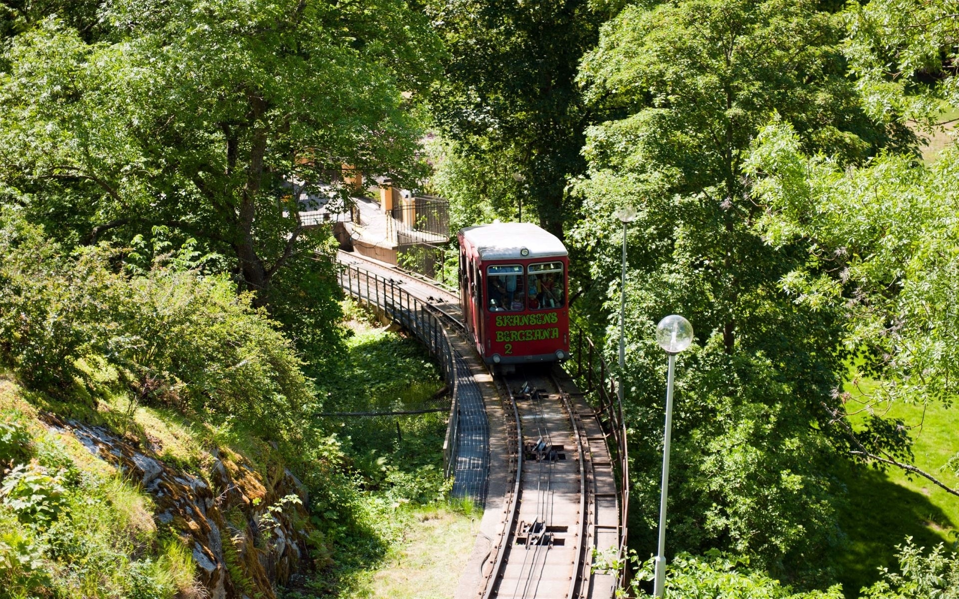 Sztokholm, Skansen, Kolejka, Górska