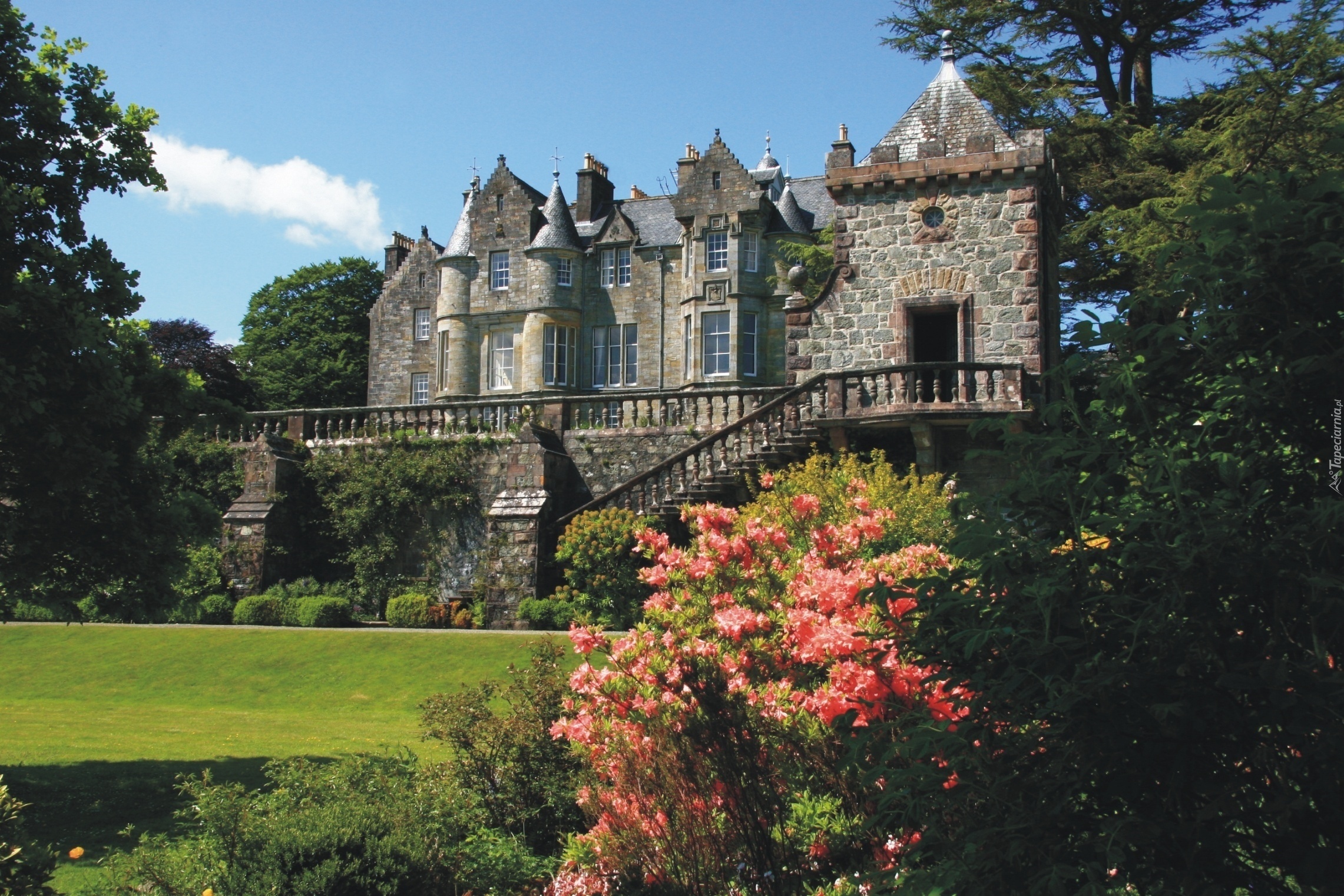 Zamek Torosay Castle, Wyspa Mull, Szkocja