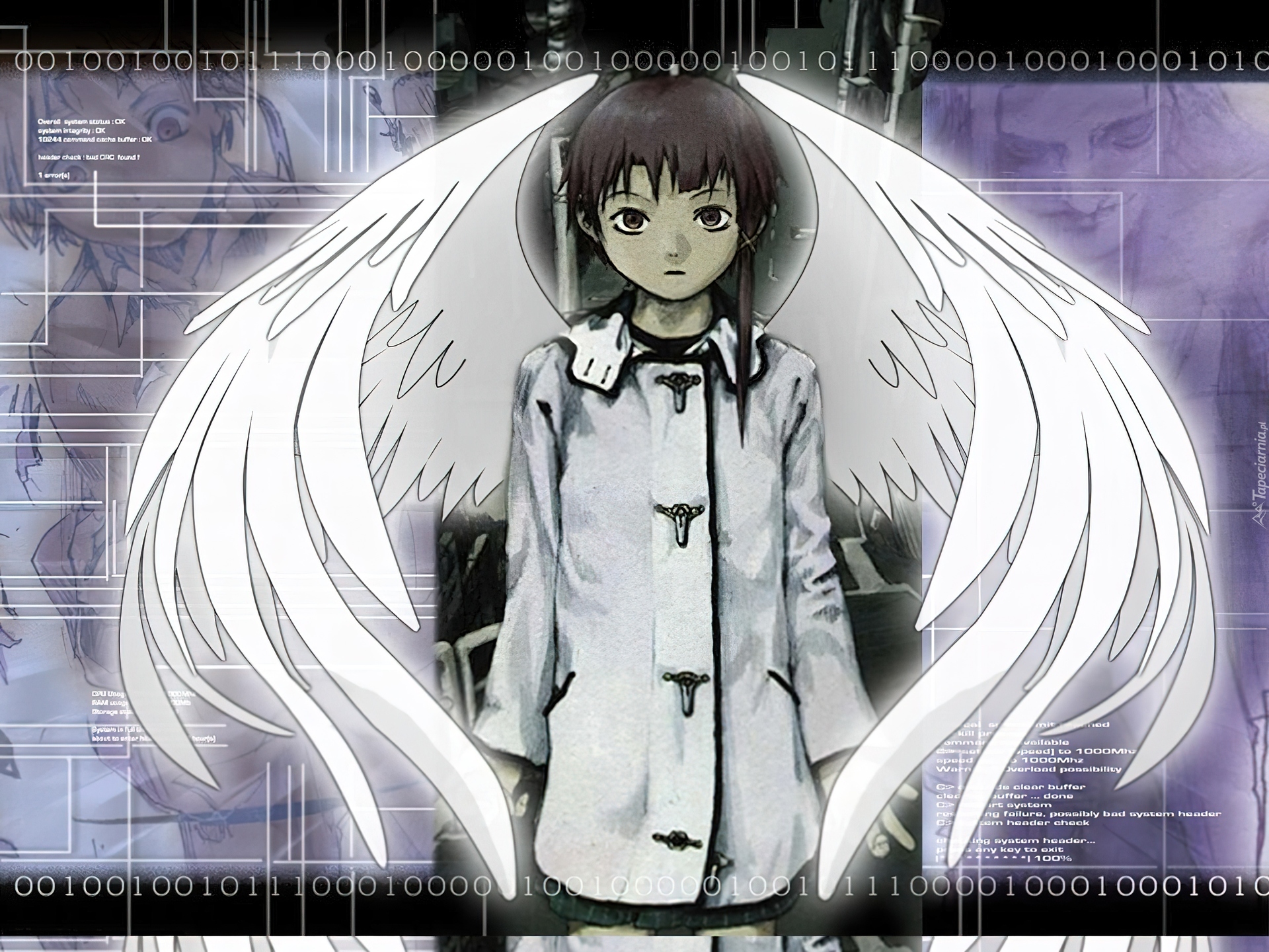 Serial Experiments Lain, białe skrzydła