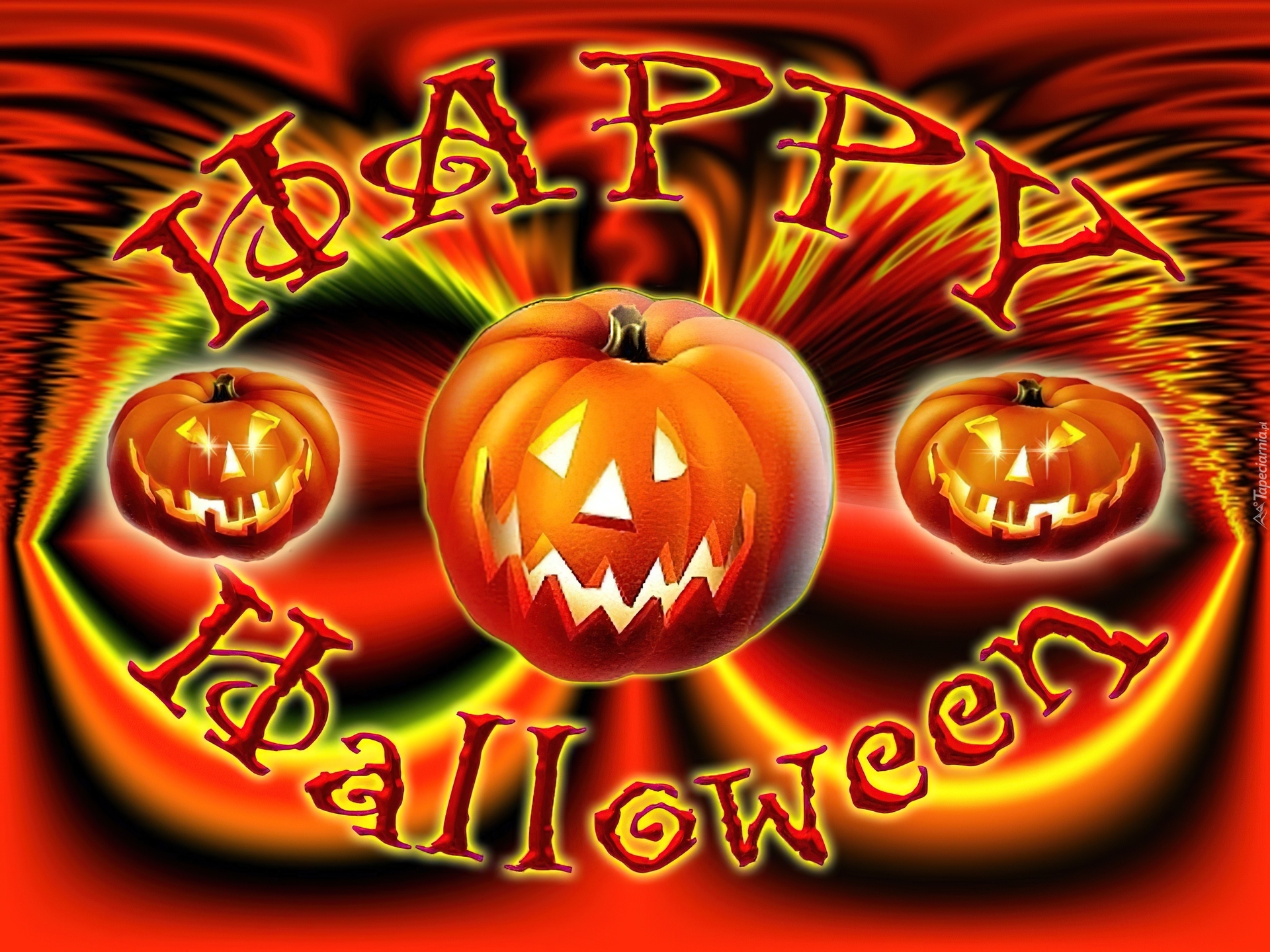 Halloween,trzy dynie
