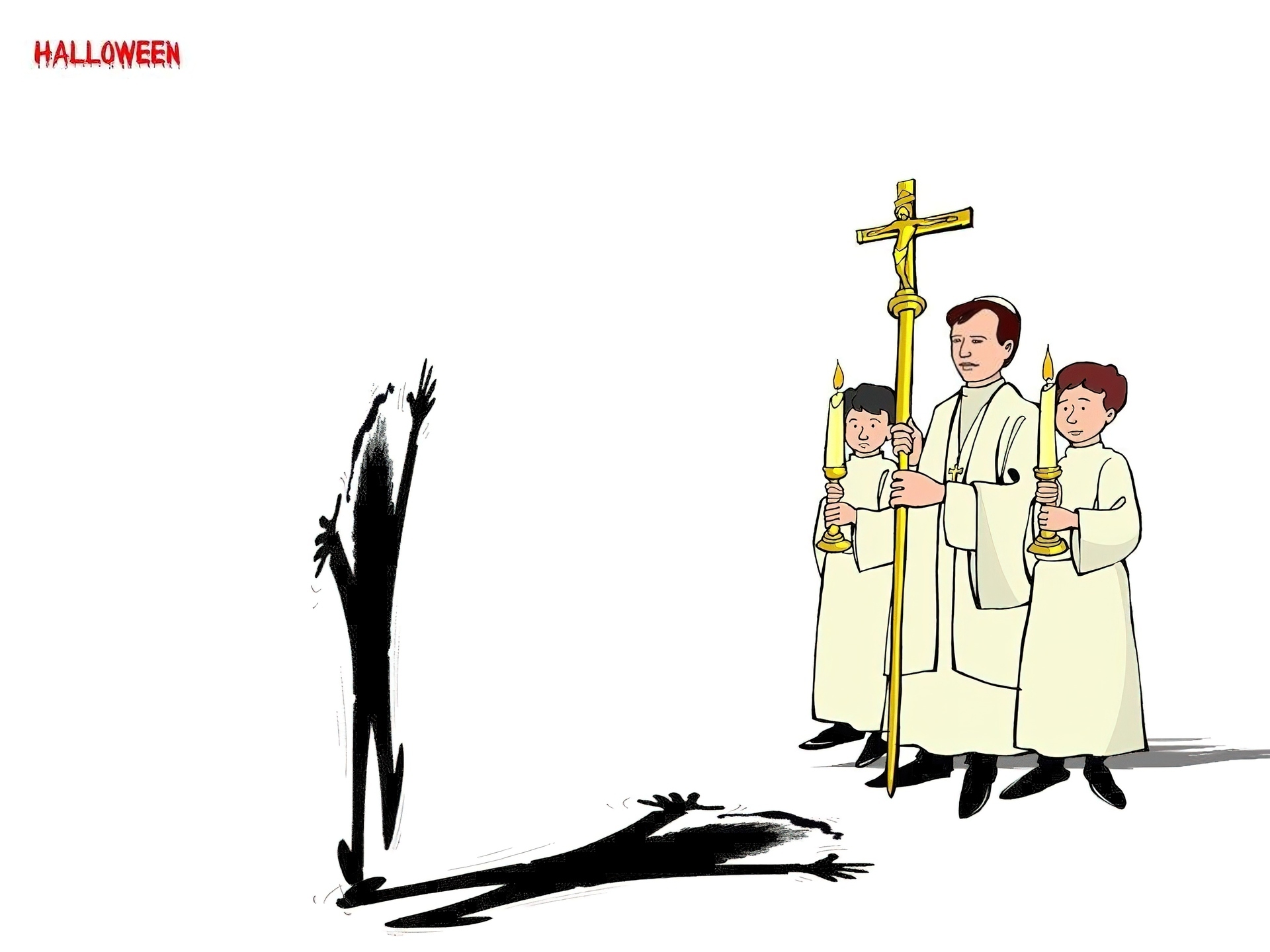 Halloween,ministranci