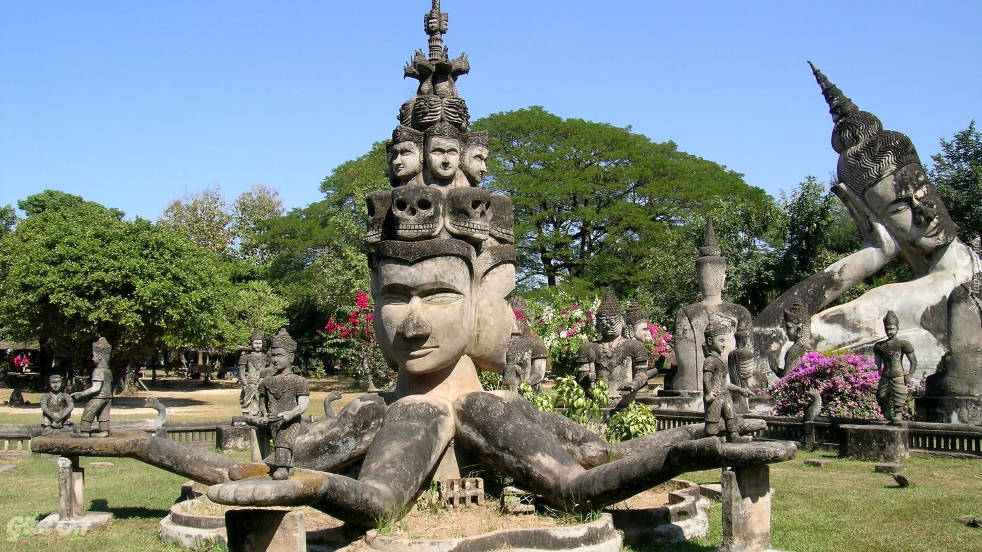 Posągi, Buddy, Laos