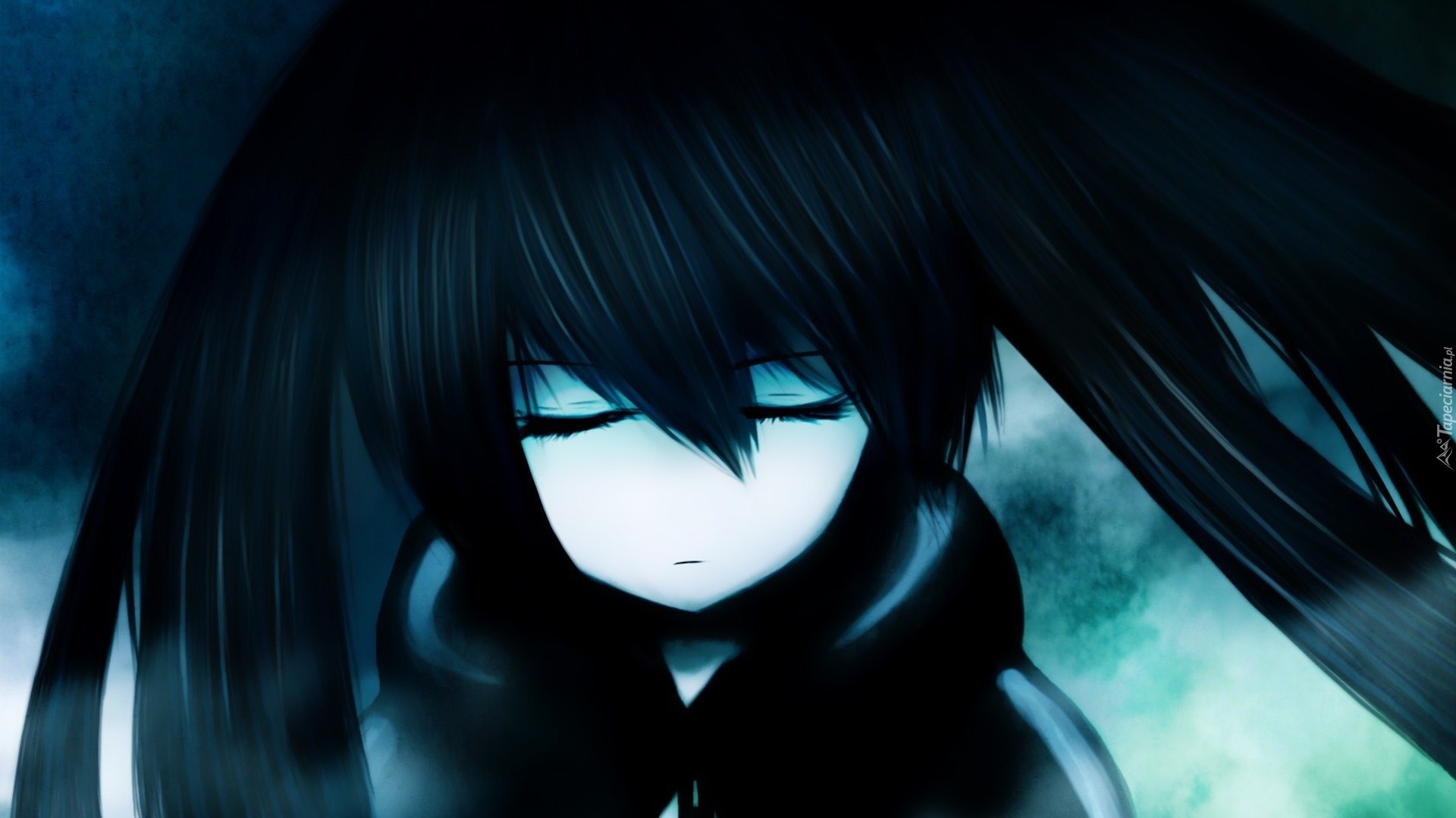 Black Rock Shooter, Anime,  Dziewczyna, Włosy