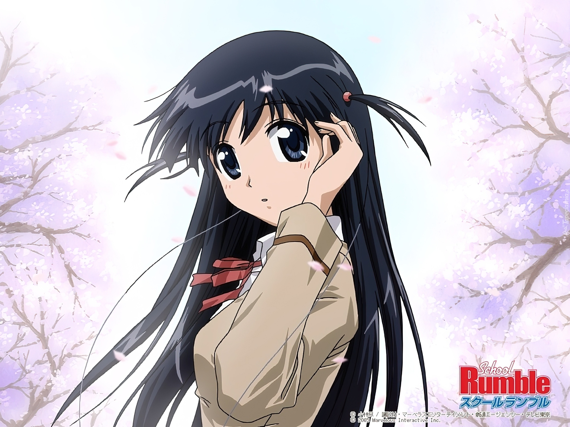 School Rumble, długie włosy, wielkie oczy