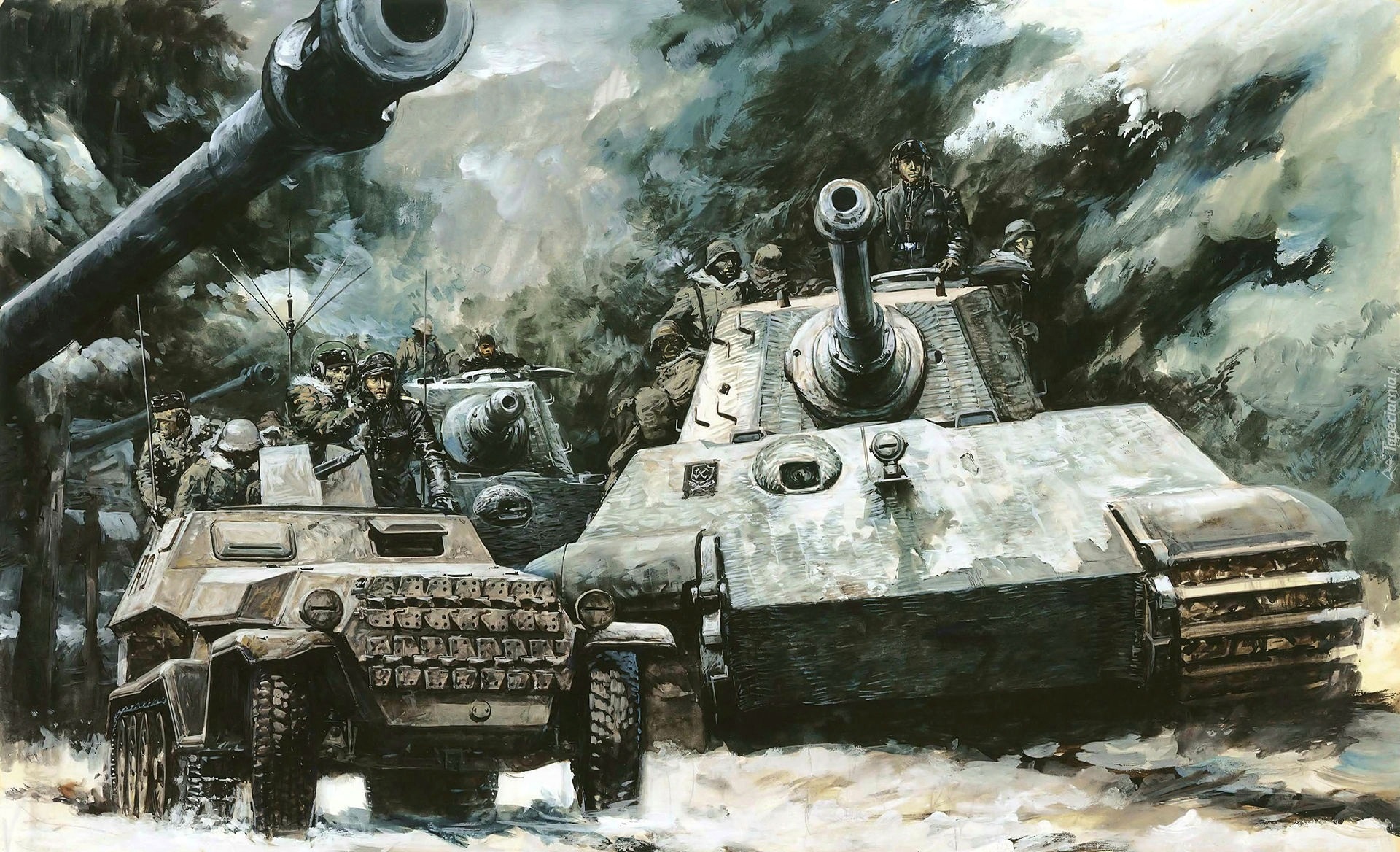 Czołgi, Tiger II, Żołnierze