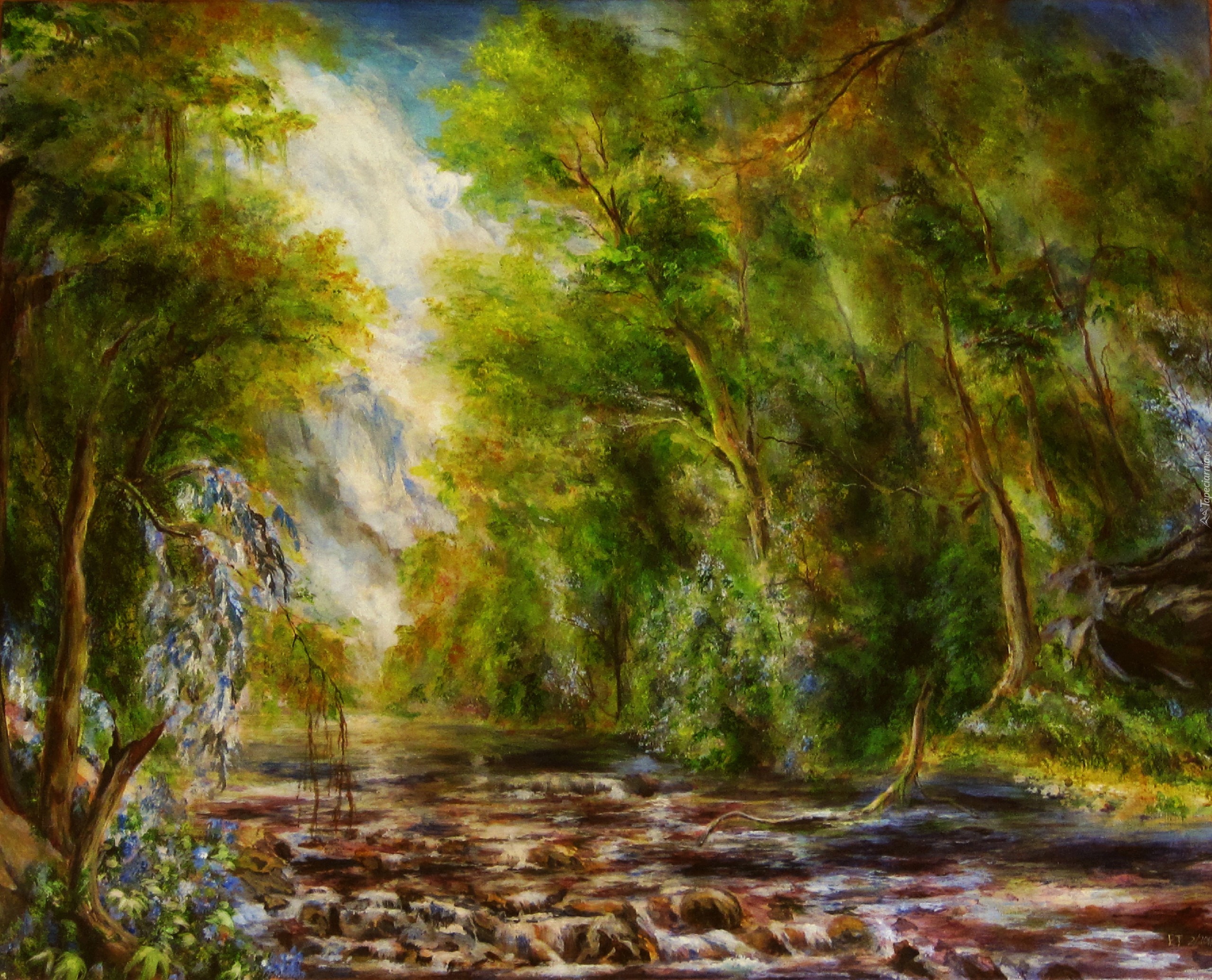 Las, Rzeka, Malarstwo