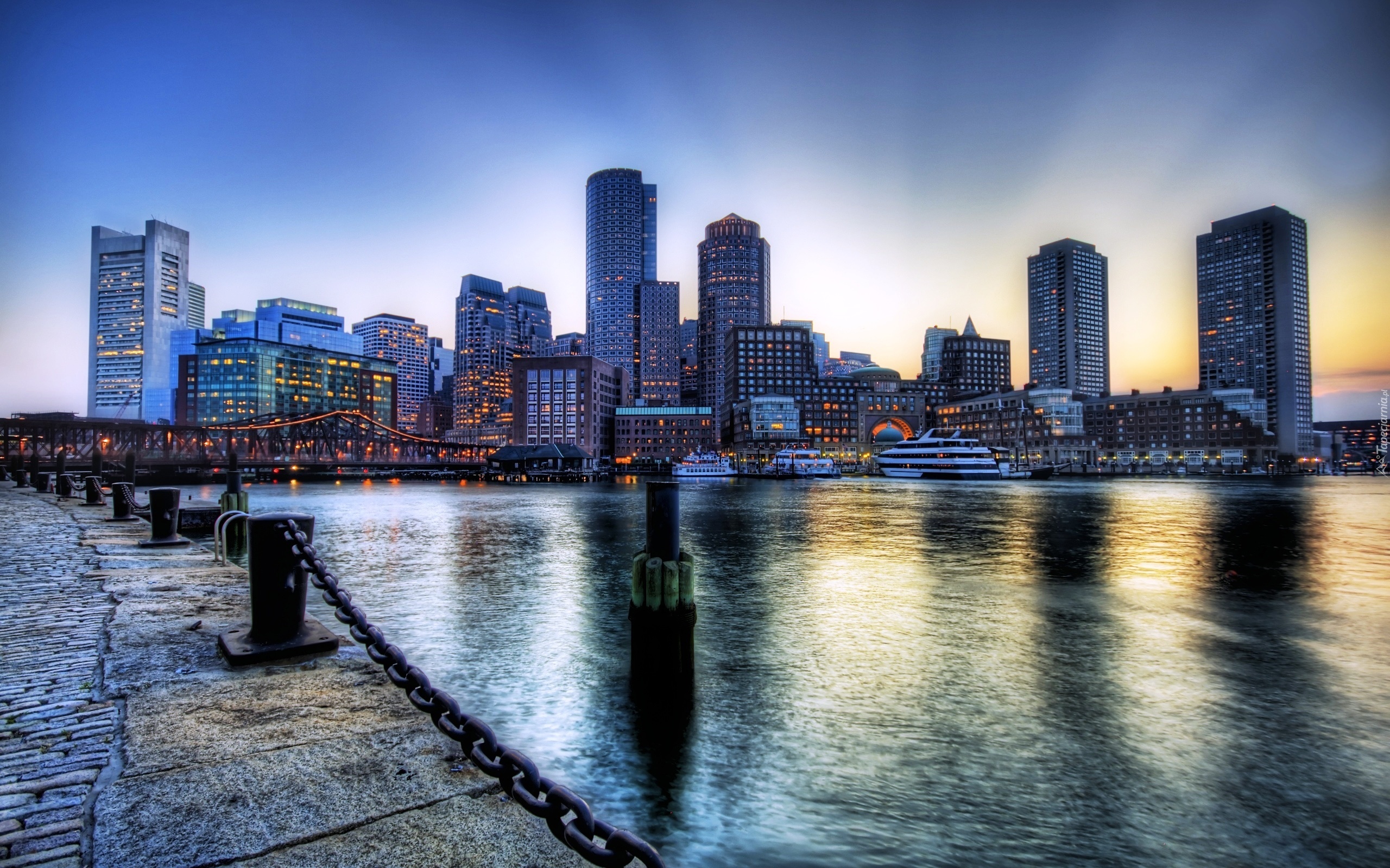 Port, Panorama, Boston