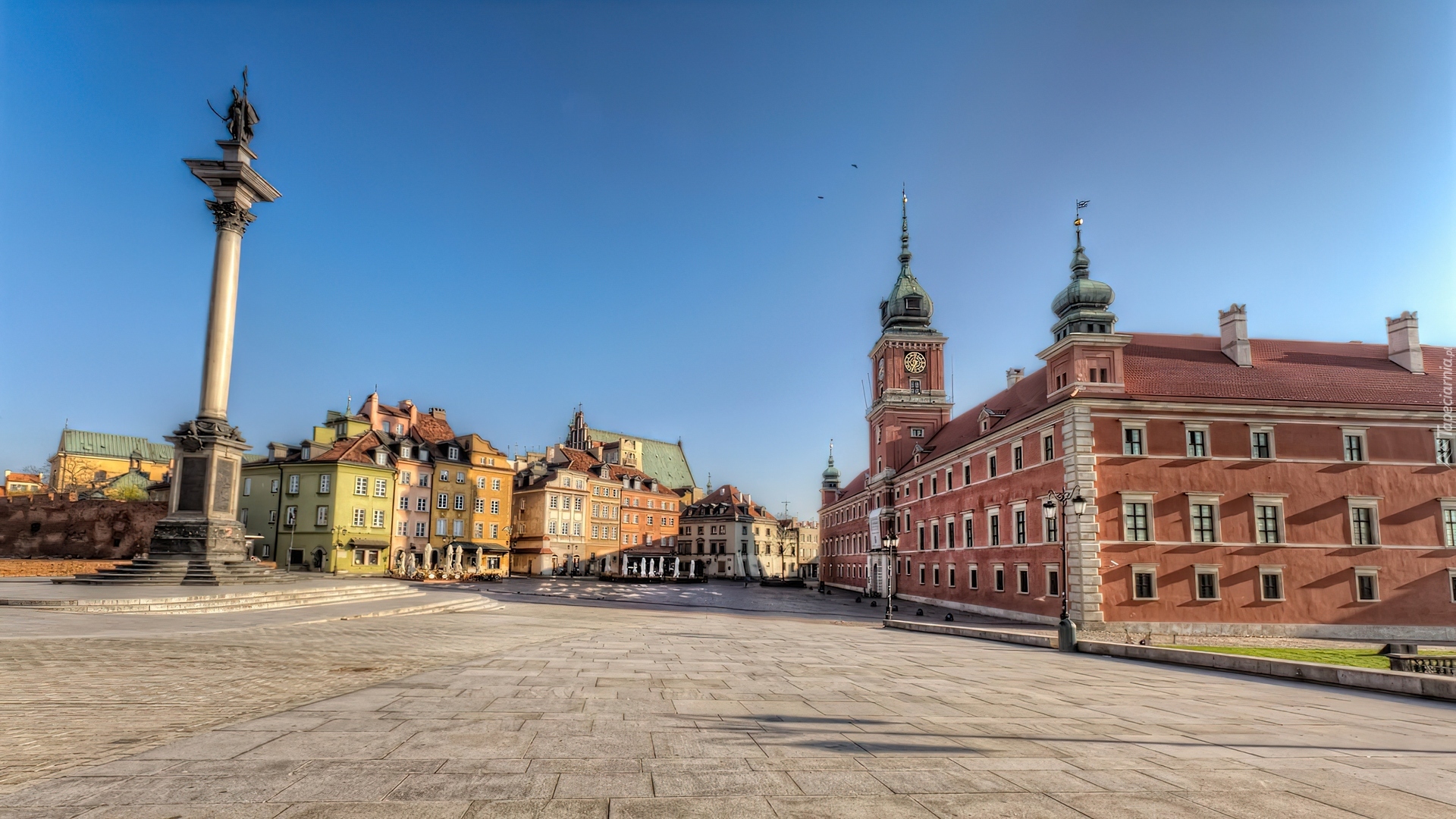 Polska, Warszawa, Zamek Królewski, Kolumna Zygmunta