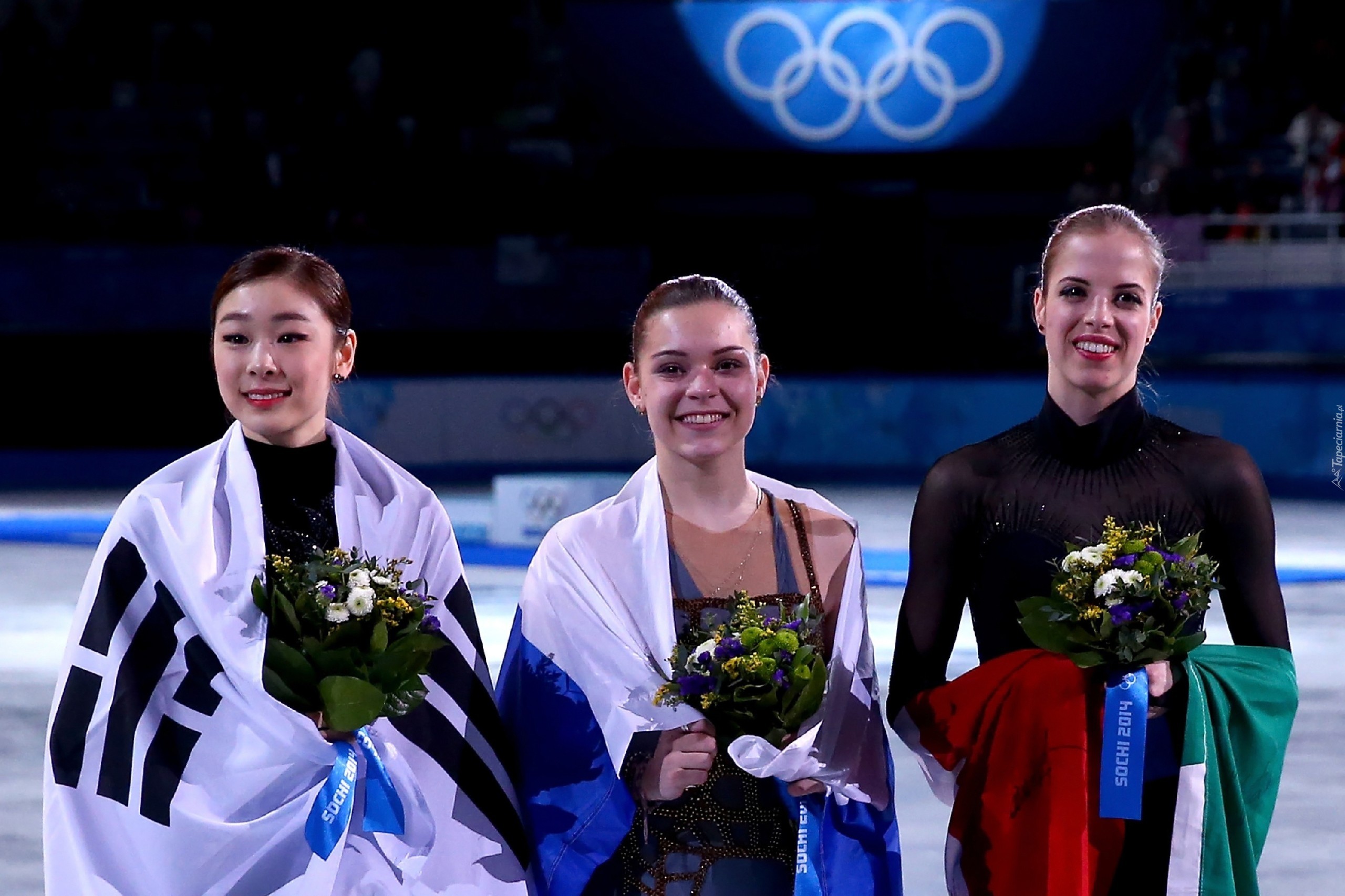 Sochi 2014, Kim Yong-A, Adelina Sotnikova, Carolina Kostner