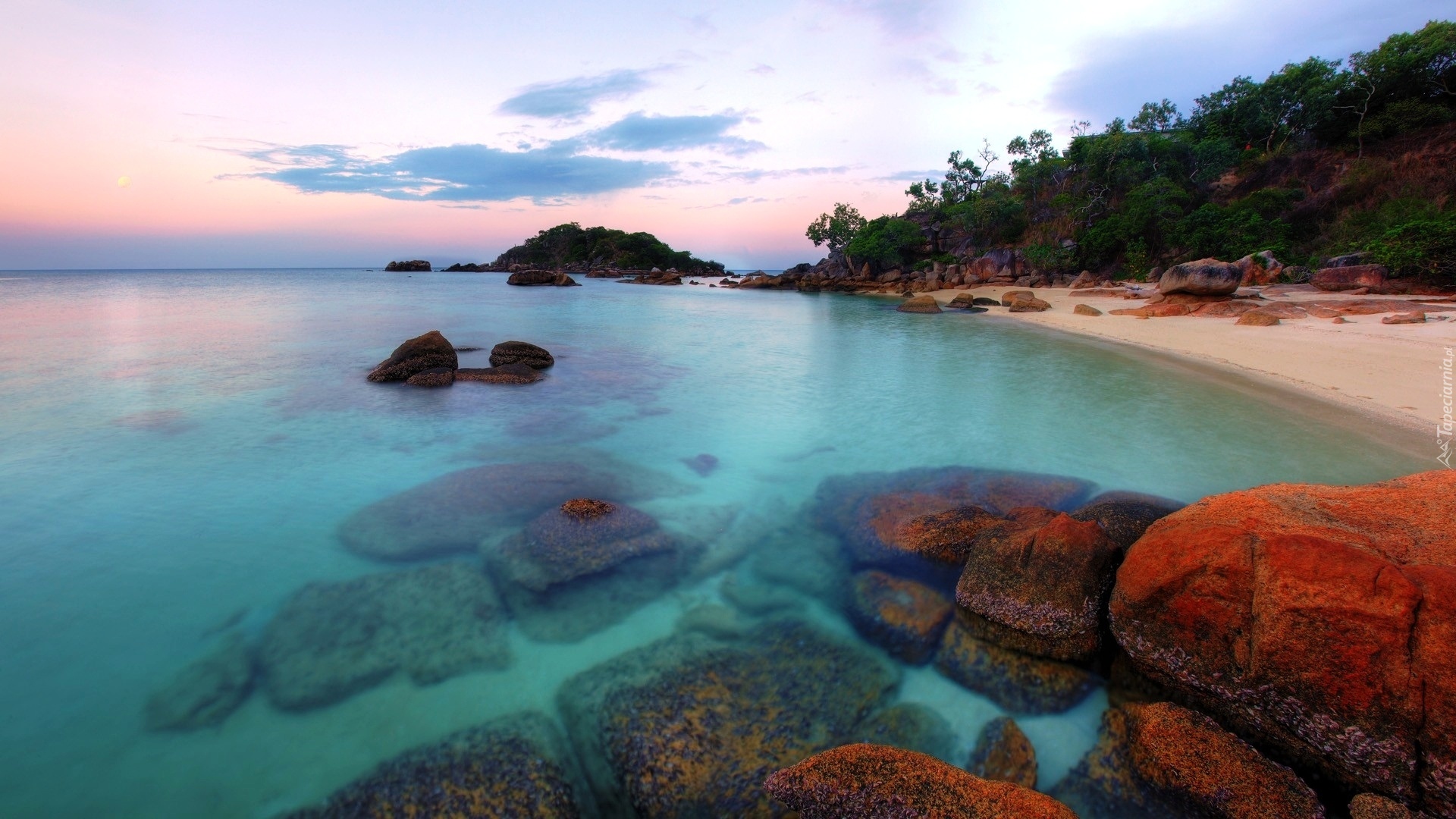 Morze, Plaża, Kamienie, Australia