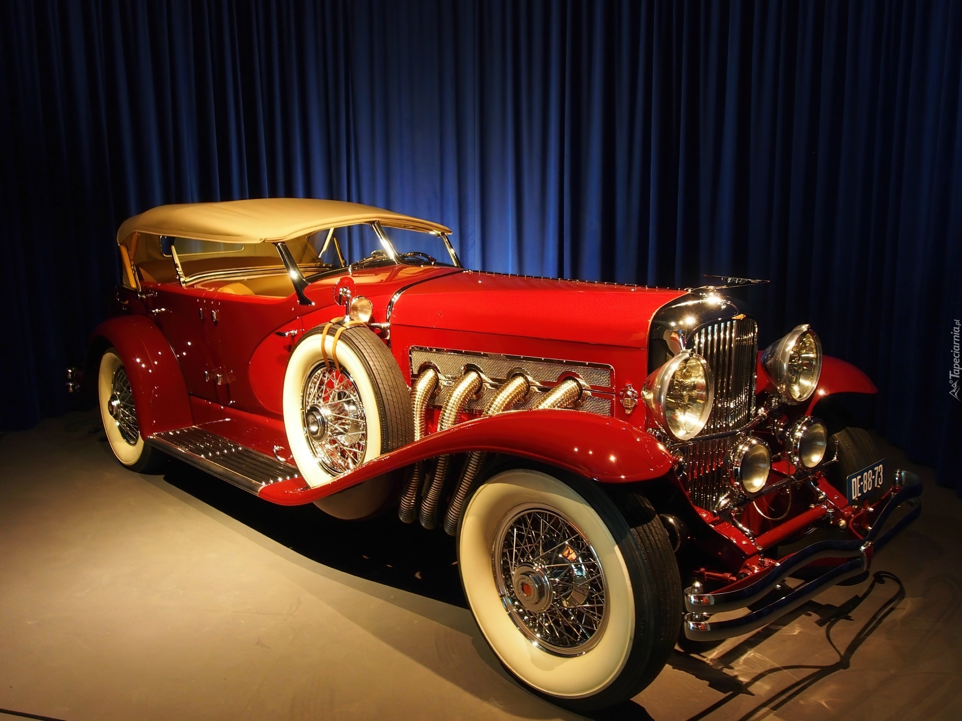 Czerwony, Duesenberg, 1935