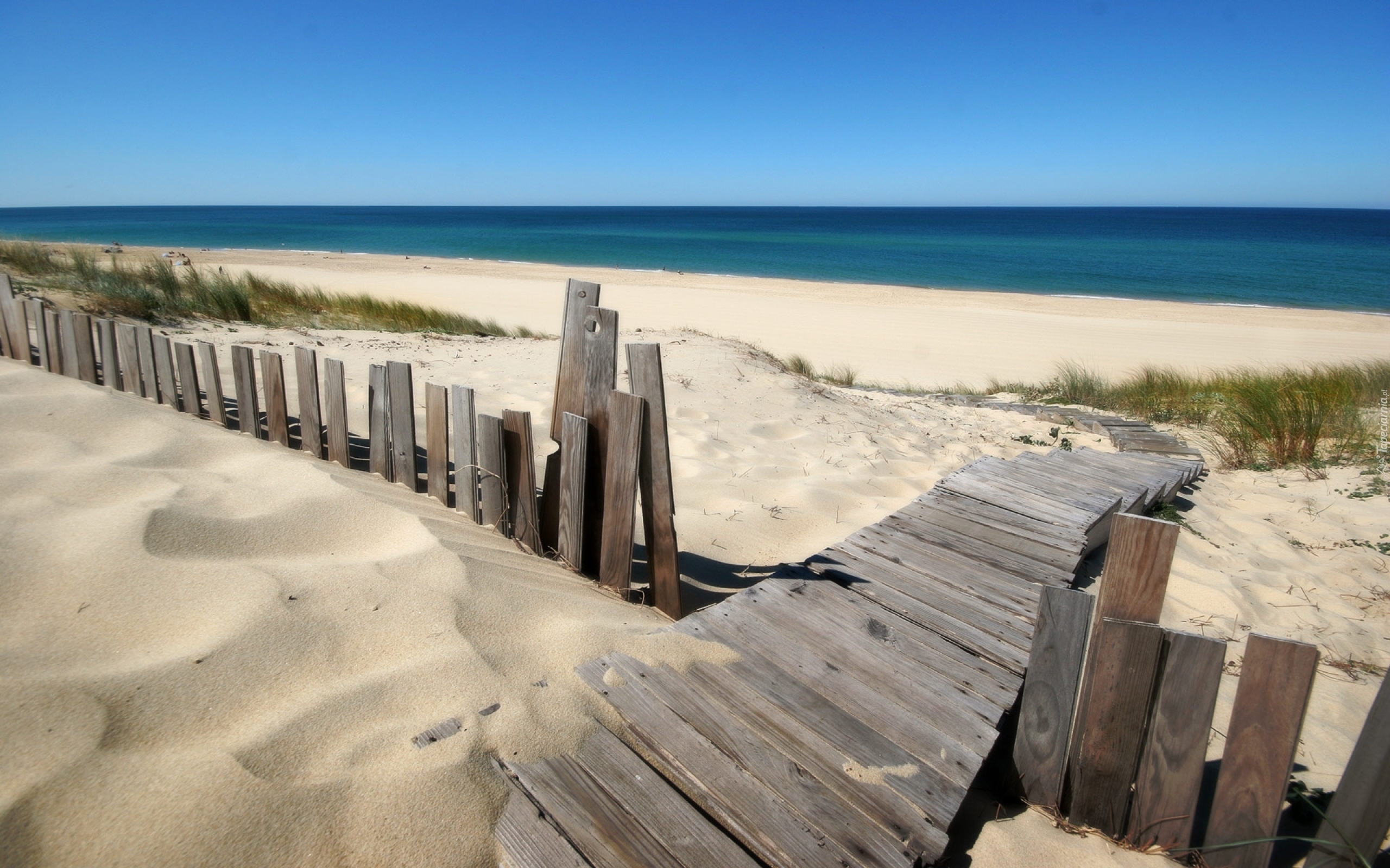 Morze, Plaża, Kładka