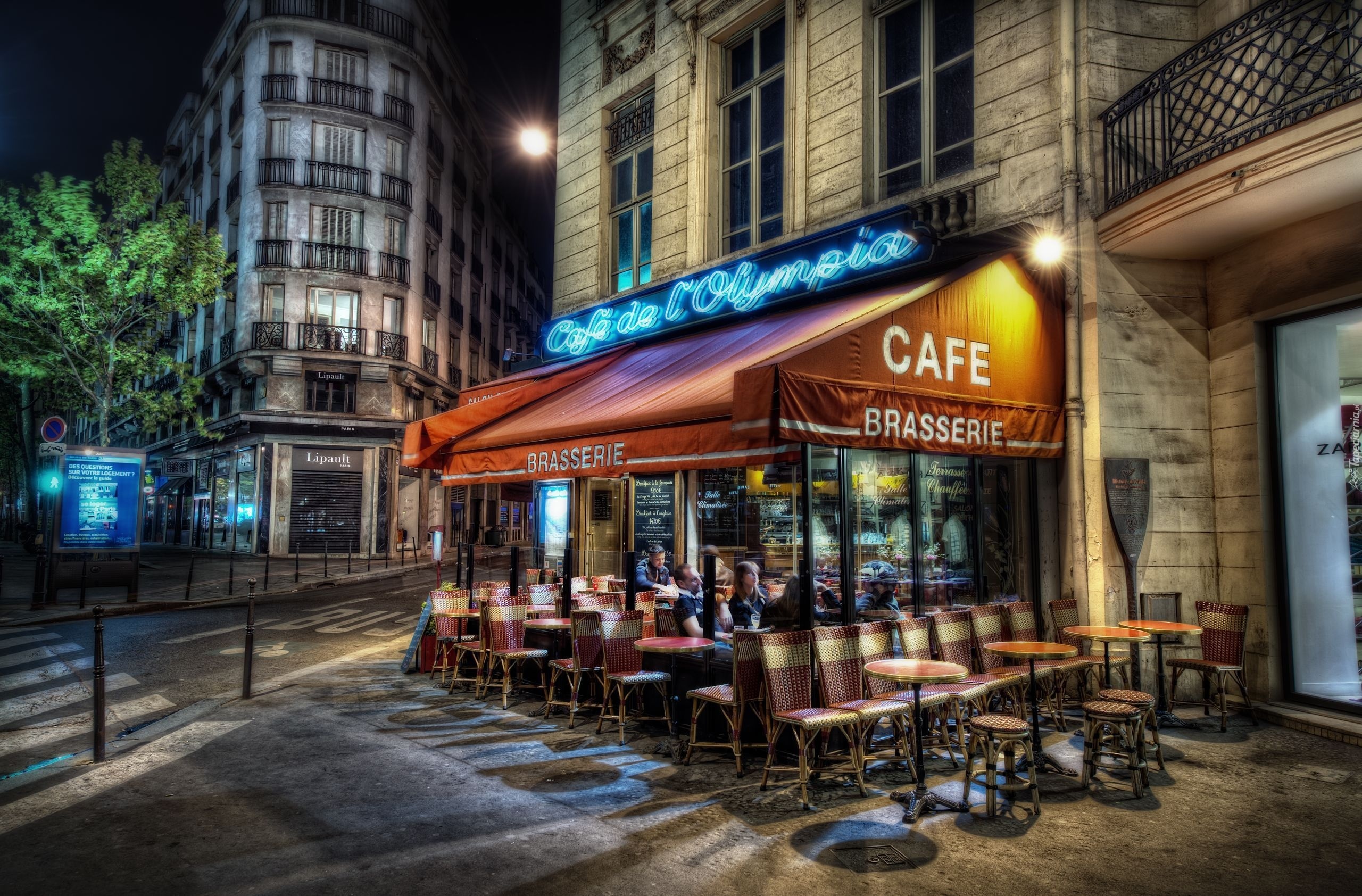 Restauracja, Paryż, Francja