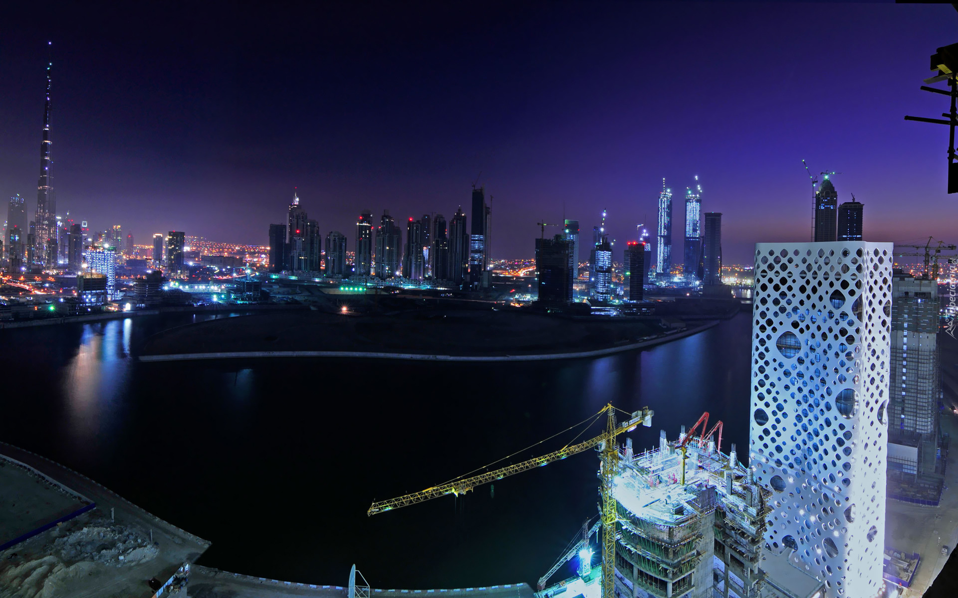 Zjednoczone Emiraty Arabskie, Dubaj, Miasto, Noc