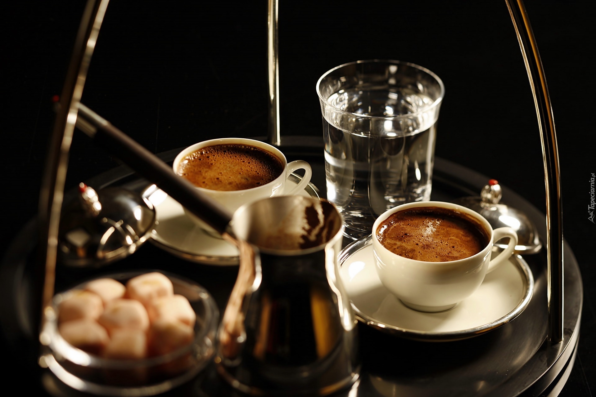 Kawa, Po Turecku, Cukier, Zastawa
