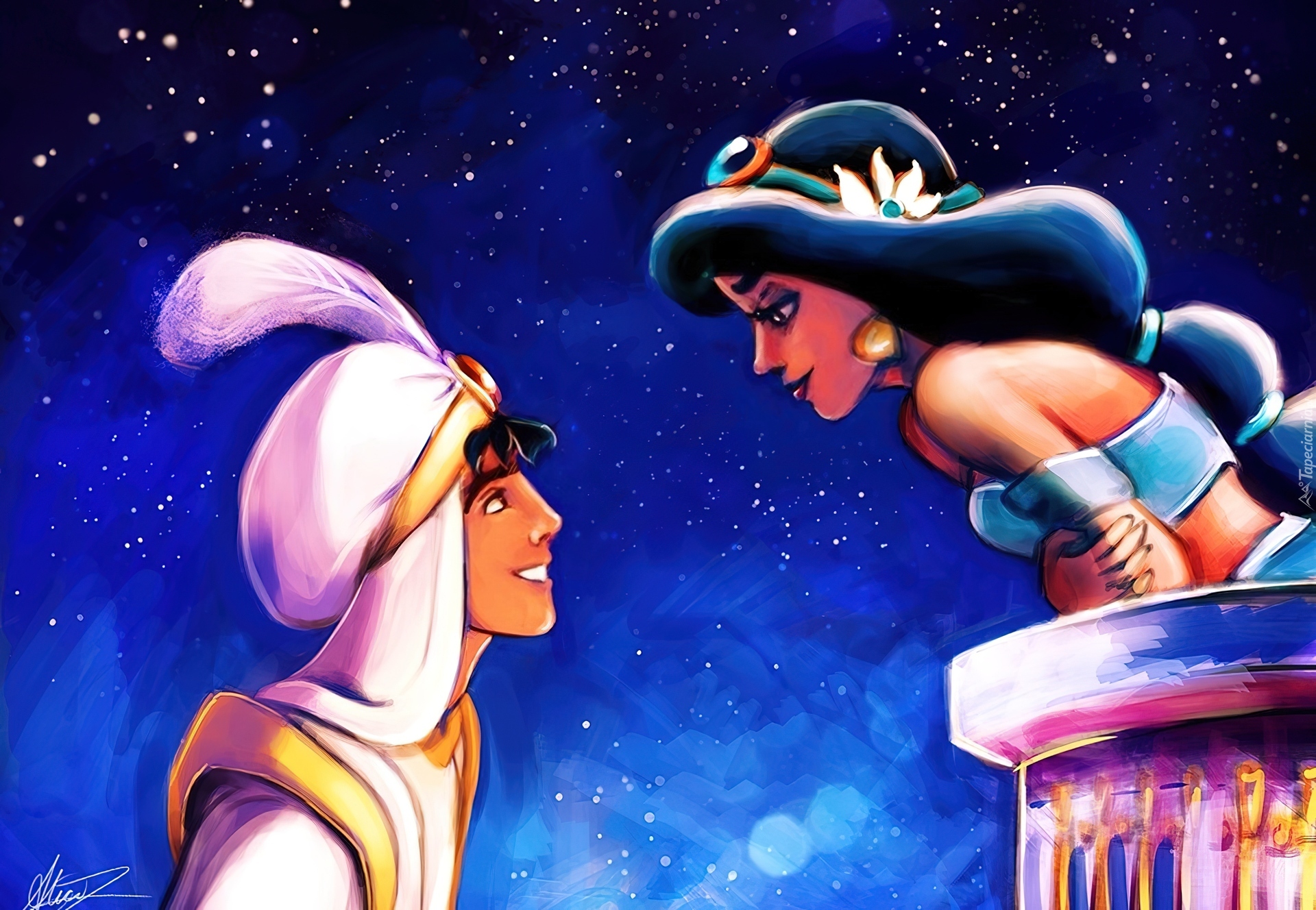 Aladyn, Jasmine, Aladdin